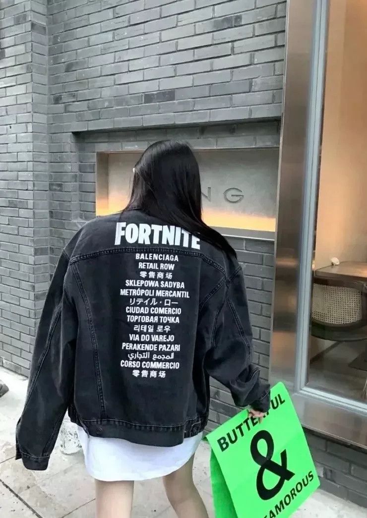 Balenciaga Balenciaga x Fortnite Limited Edition Denim Jacket XS Size US XS / EU 42 / 0 - 6 Thumbnail