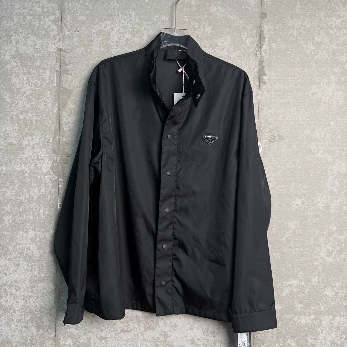 Prada Prada Triangle Logo Nylon Shirt Black S Size US S / EU 44-46 / 1 - 2 Thumbnail