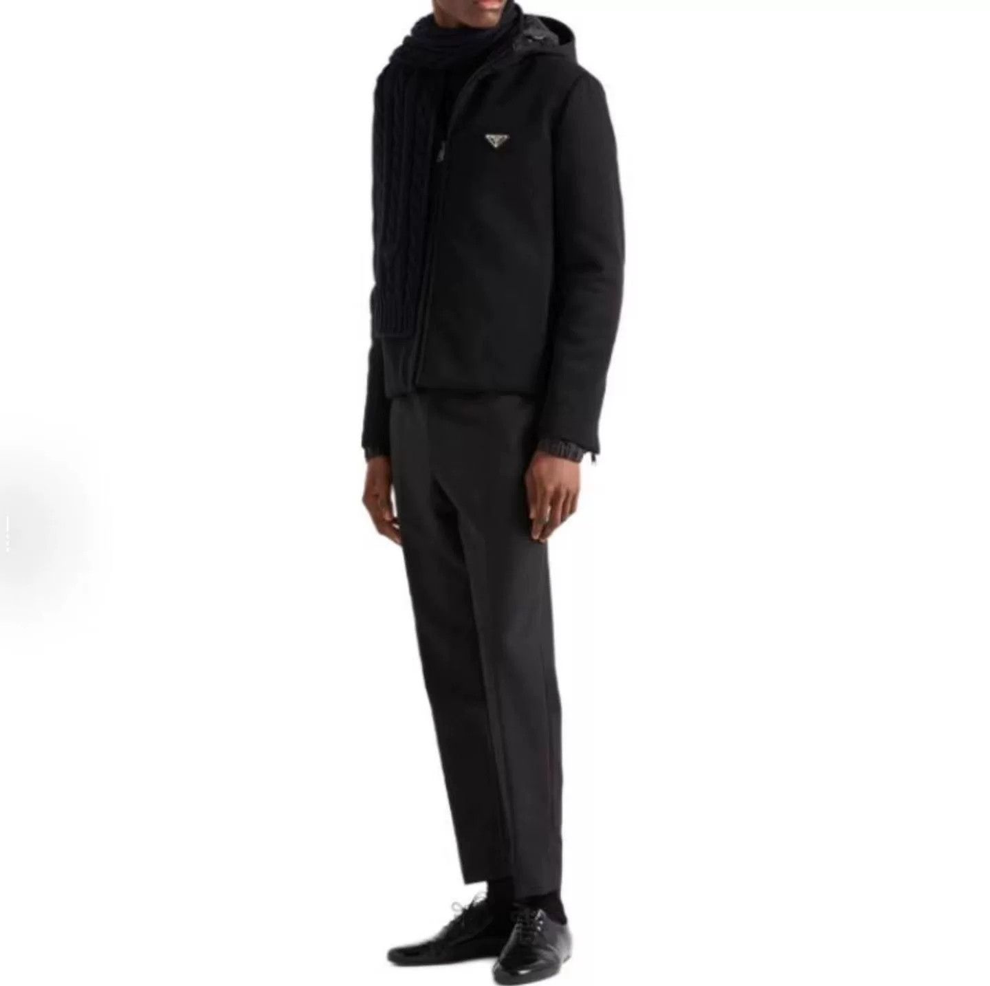 Prada Prada Triangle Logo Hooded Padded Jacket Size 52 Size US L / EU 52-54 / 3 - 7 Thumbnail