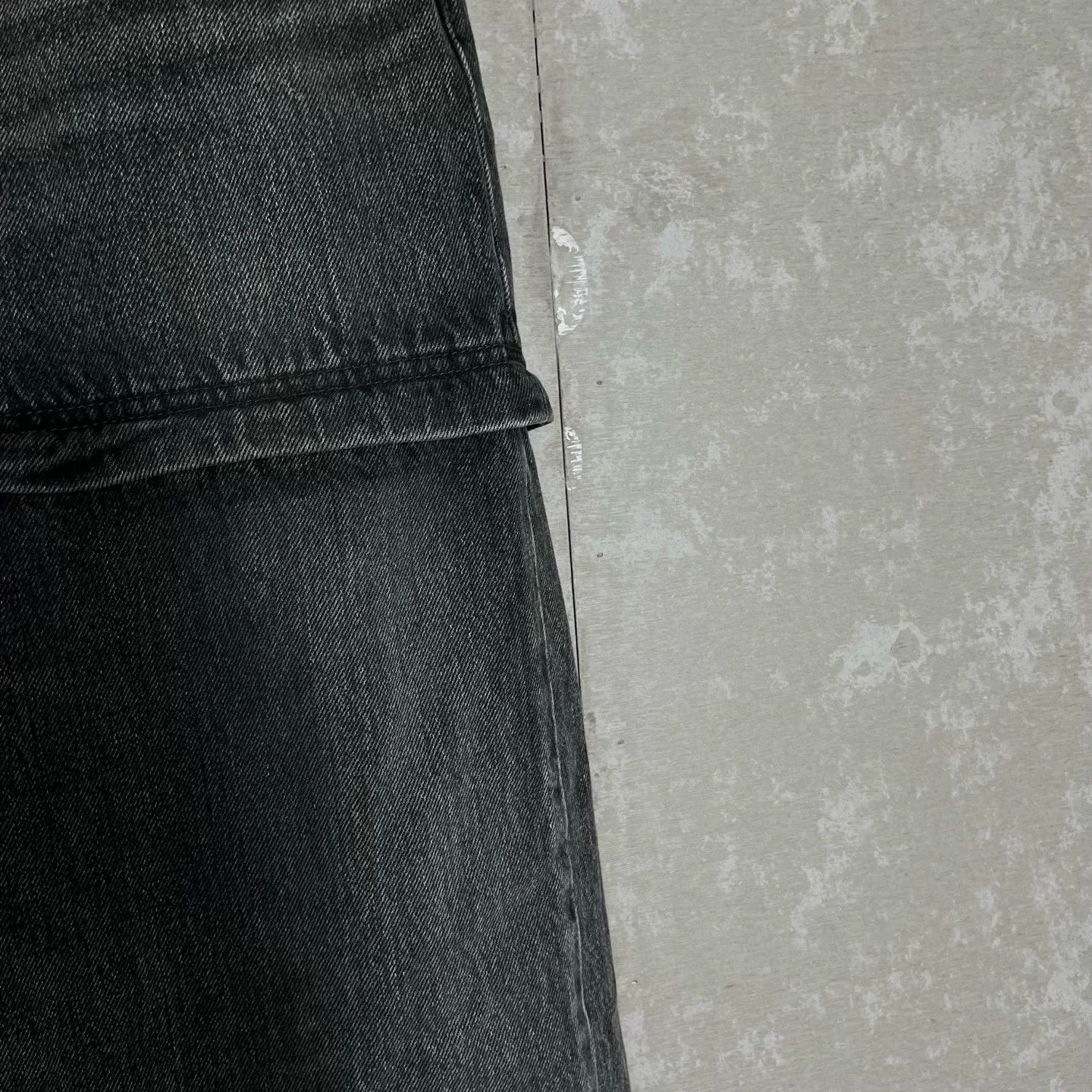 Balenciaga Balenciaga Tiered Patchwork Denim Jeans 26 Size US 26 / EU 42 - 4 Thumbnail