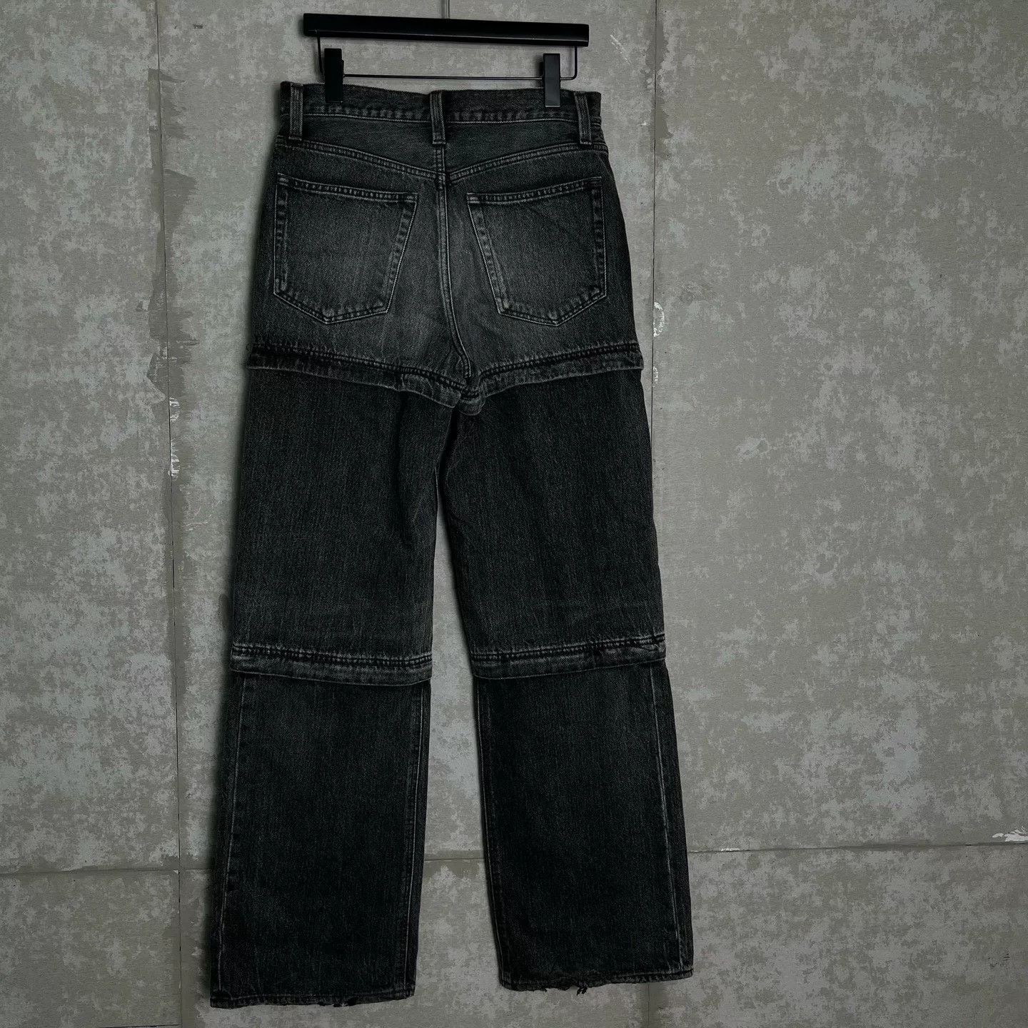 Balenciaga Balenciaga Tiered Patchwork Denim Jeans 26 Size US 26 / EU 42 - 3 Thumbnail