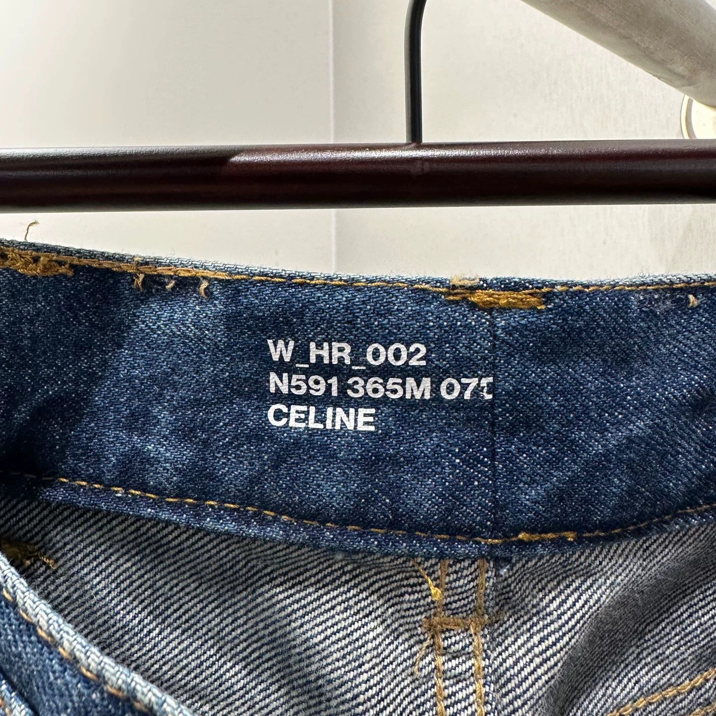 Celine Celine Retro Denim Gold T-Shirt uk_28 Women Size 4XL / US 24-26 - 3 Thumbnail