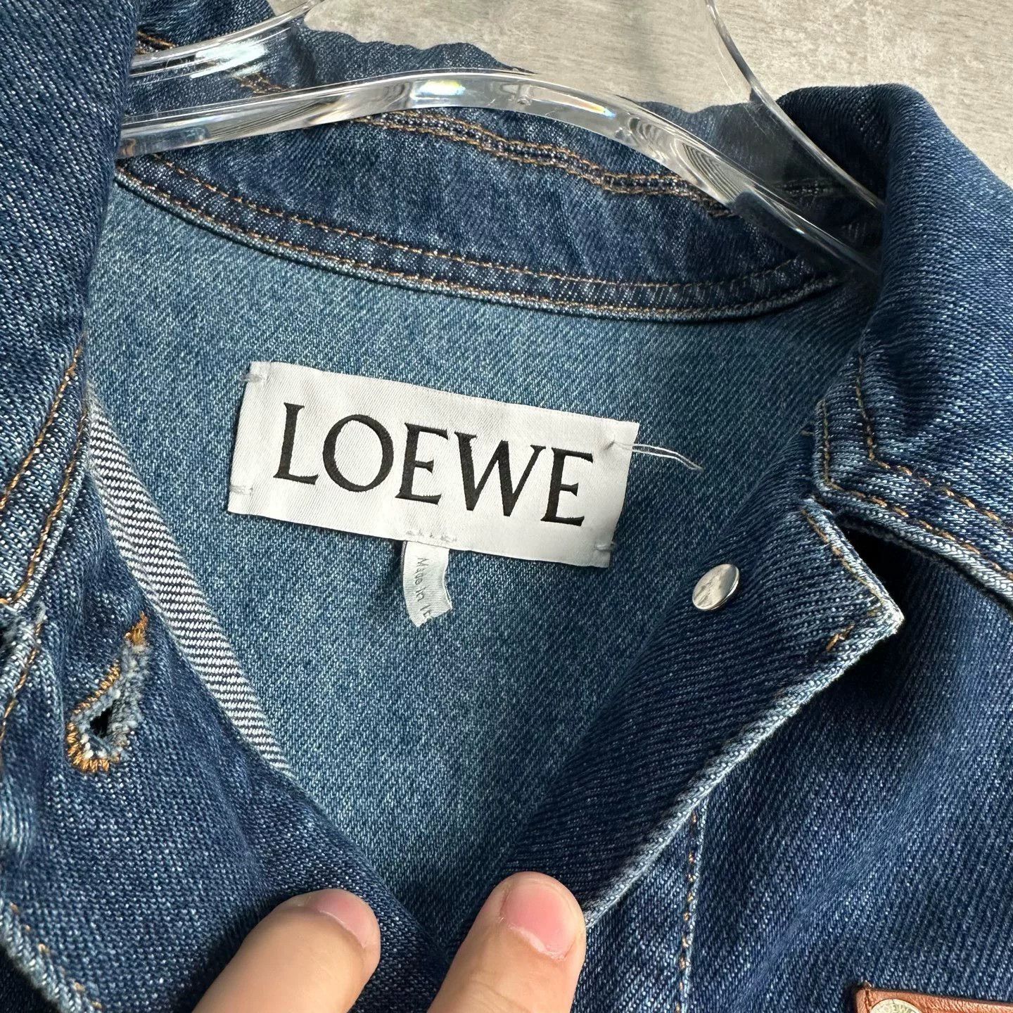 Loewe Loewe Leather Patch Denim Jacket FR 36 Size XS / US 0-2 / IT 36-38 - 3 Thumbnail