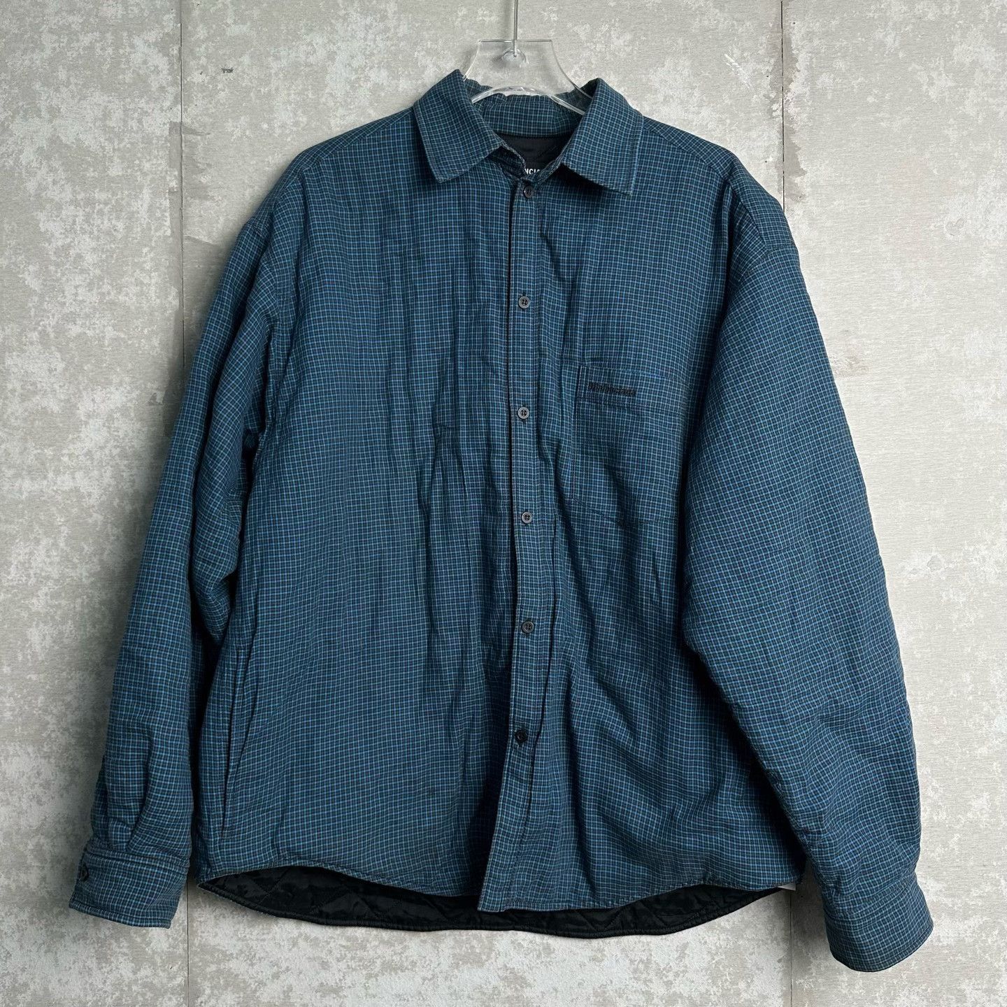 Balenciaga Balenciaga Check Quilted Shirt Size 37 Size US S / EU 44-46 / 1 - 2 Thumbnail