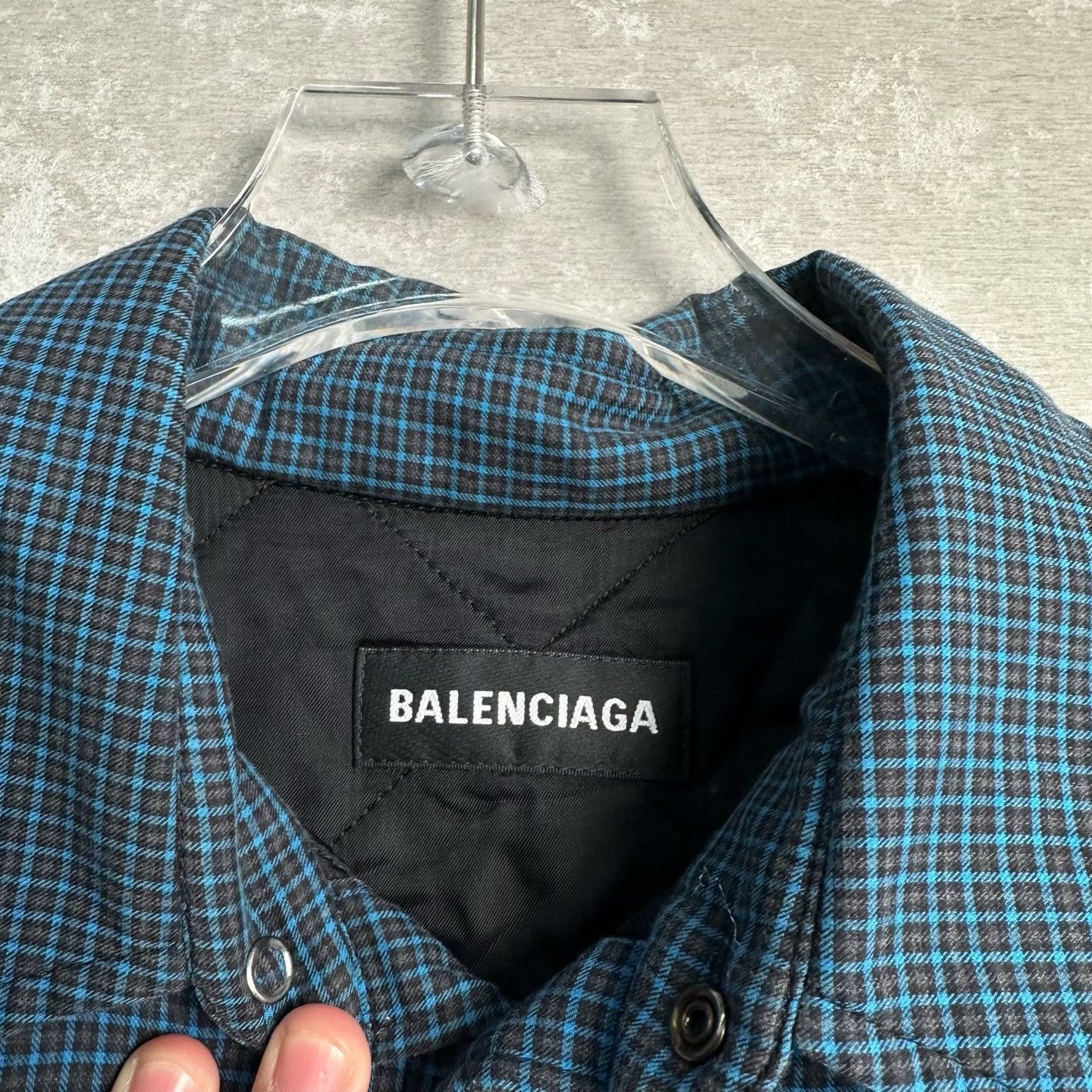 Balenciaga Balenciaga Check Quilted Shirt Size 37 Size US S / EU 44-46 / 1 - 3 Thumbnail