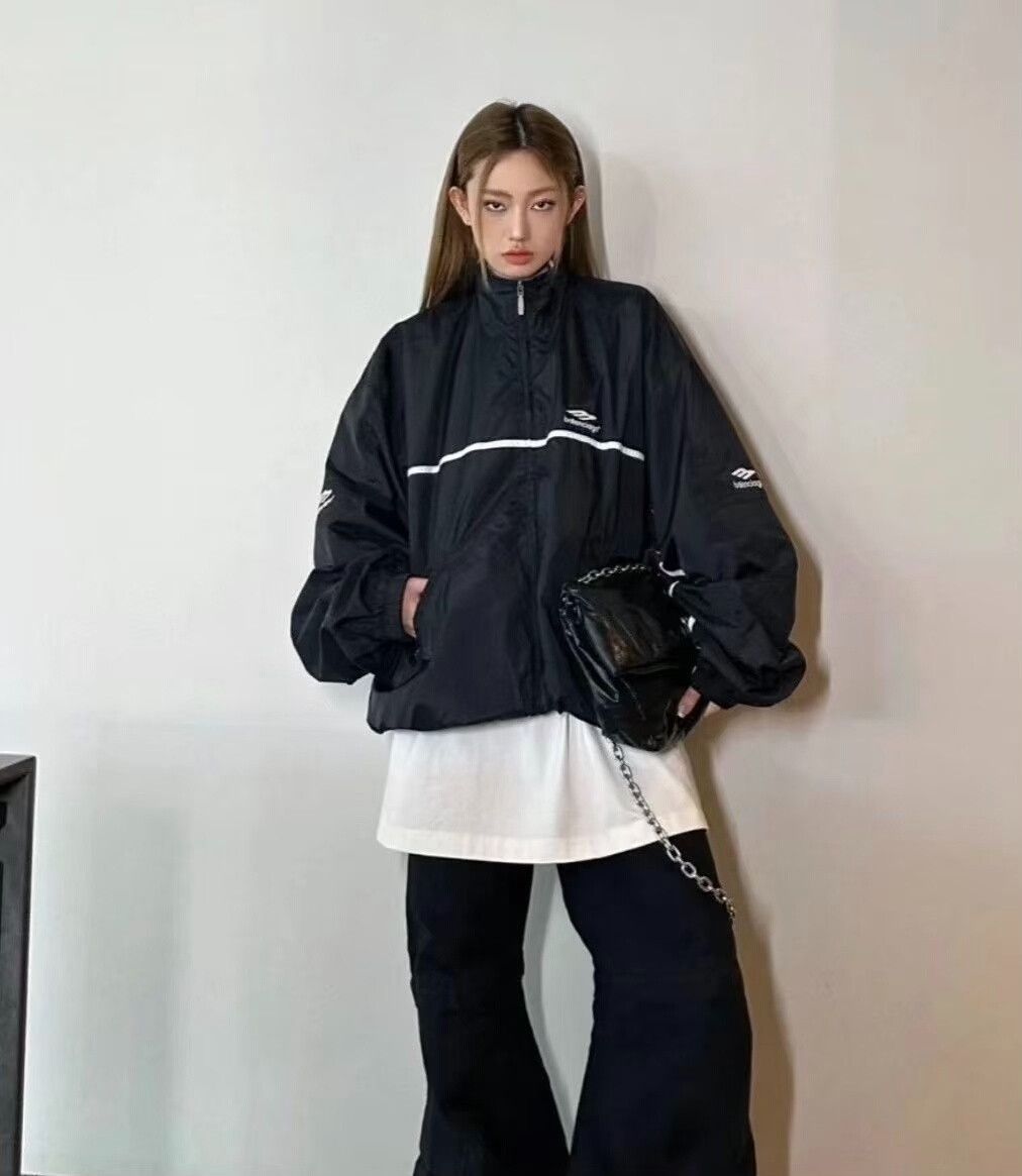 Balenciaga Balenciaga Striped 3B Logo Zip Jacket XS Size US XS / EU 42 / 0 - 6 Thumbnail