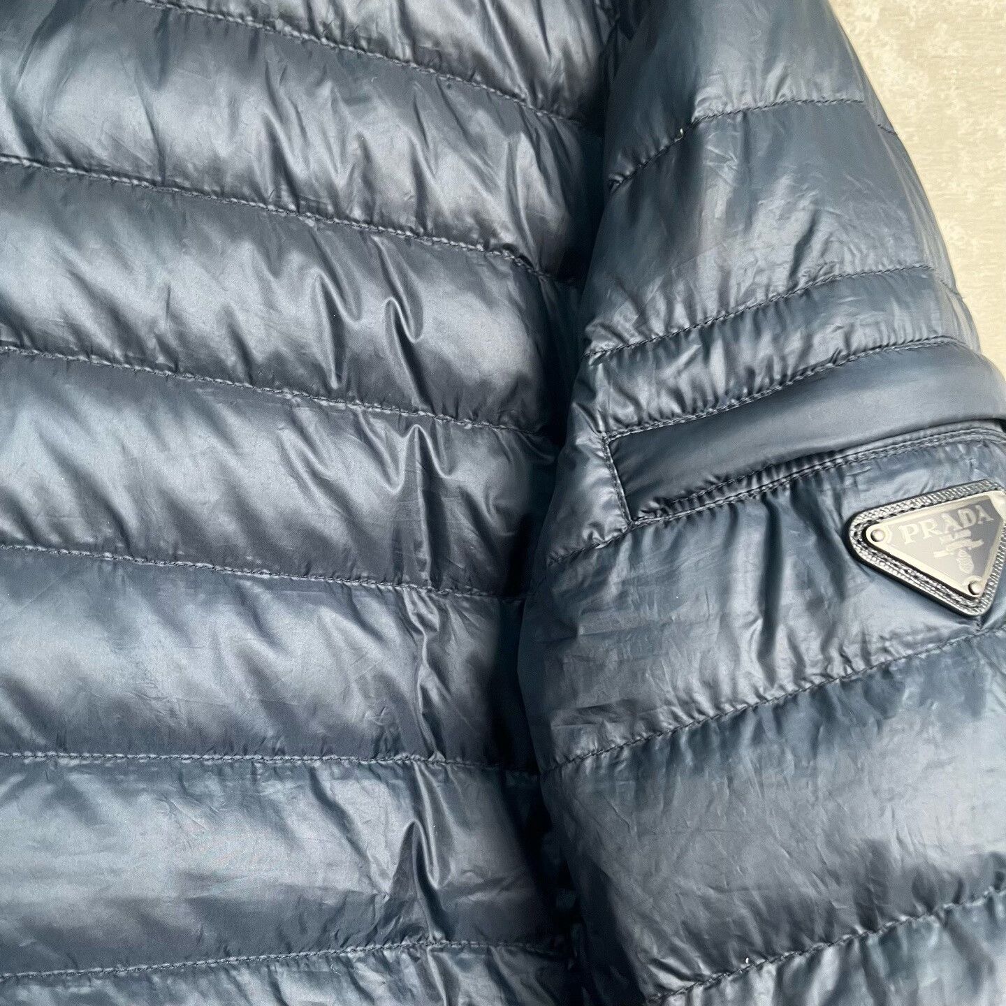 Prada Prada Navy Lightweight Puffer Jacket Size 46 Size US S / EU 44-46 / 1 - 4 Thumbnail