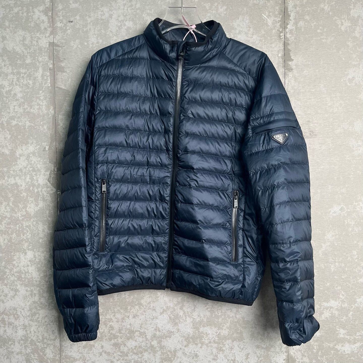 Prada Prada Navy Lightweight Puffer Jacket Size 46 Size US S / EU 44-46 / 1 - 2 Thumbnail