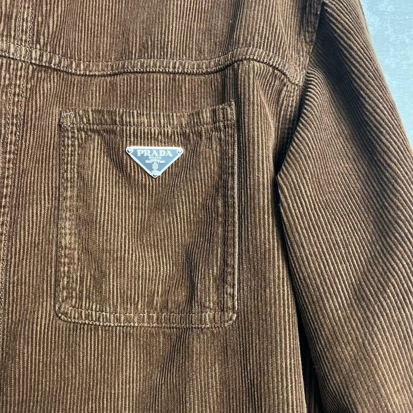 Prada Prada Brown Corduroy Jacket XS Size US XS / EU 42 / 0 - 4 Thumbnail