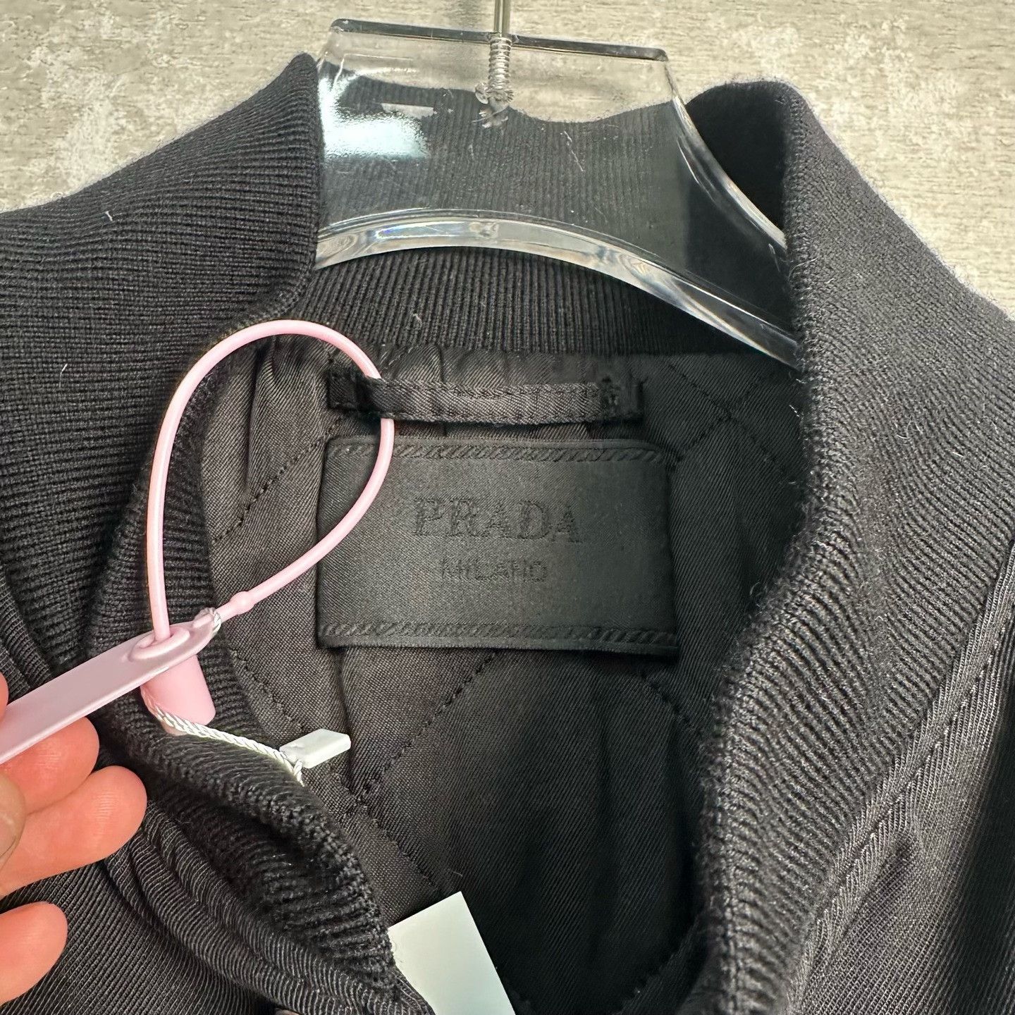Prada Prada Triangle Logo Wool Bomber Jacket 48 Size US M / EU 48-50 / 2 - 3 Thumbnail