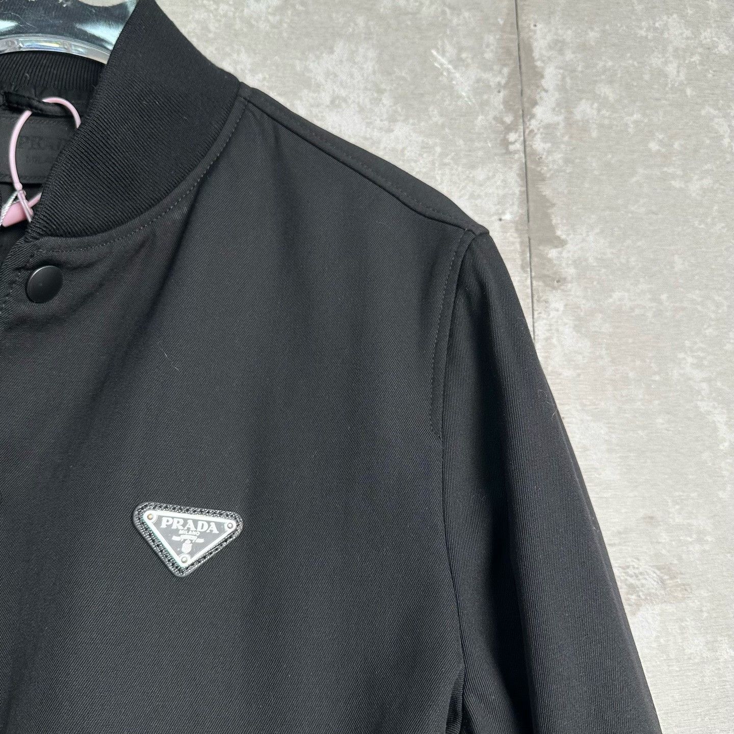 Prada Prada Triangle Logo Wool Bomber Jacket 48 Size US M / EU 48-50 / 2 - 4 Thumbnail