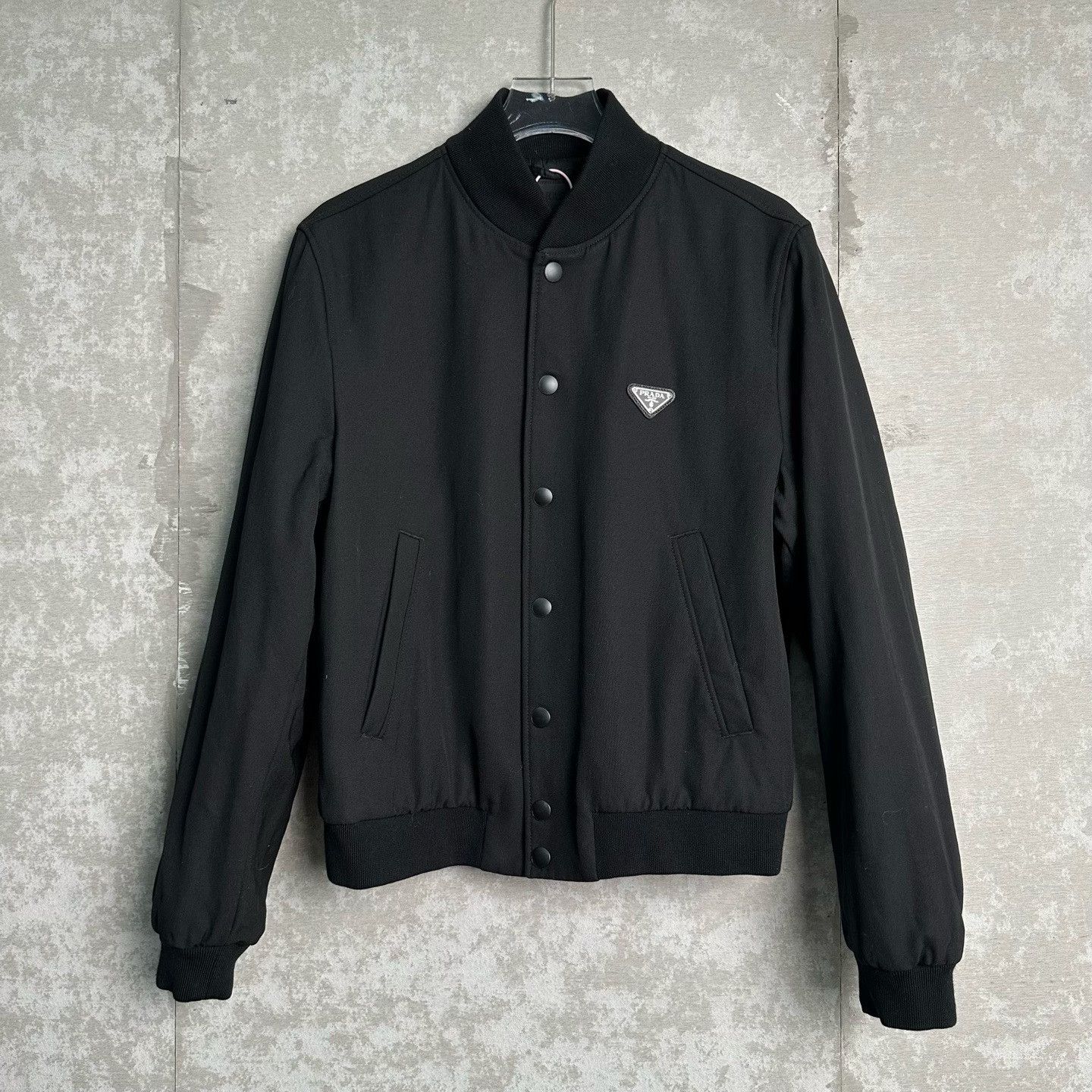 Prada Prada Triangle Logo Wool Bomber Jacket 48 Size US M / EU 48-50 / 2 - 2 Thumbnail