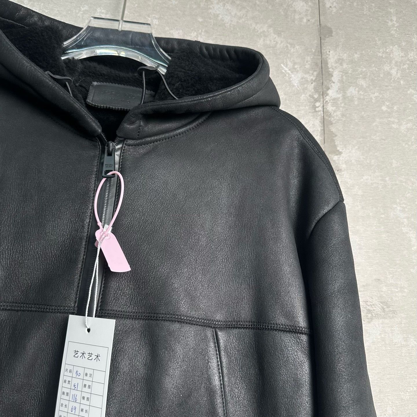 Prada Prada Hooded Leather Jacket Size 50 Size US M / EU 48-50 / 2 - 4 Thumbnail