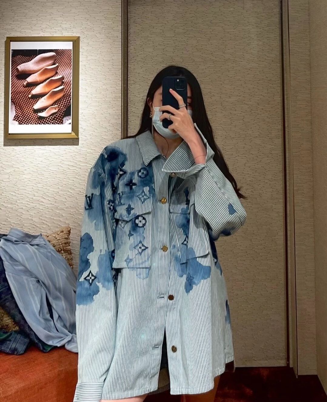 Louis Vuitton Louis Vuitton Monogram Denim Shirt XXL Size US XXL / EU 58 / 5 - 6 Thumbnail