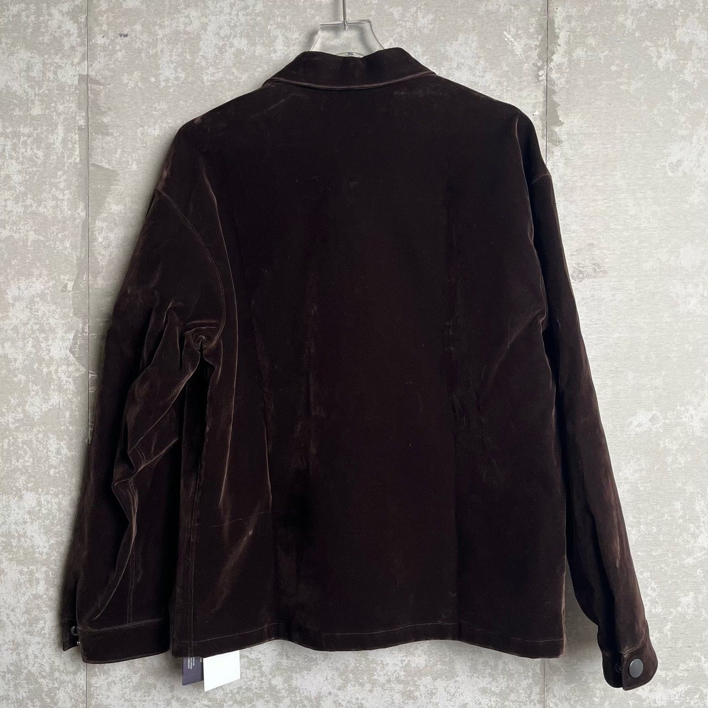 Prada Prada Brown Velvet Triangle Logo Work Jacket S Size US S / EU 44-46 / 1 - 5 Thumbnail