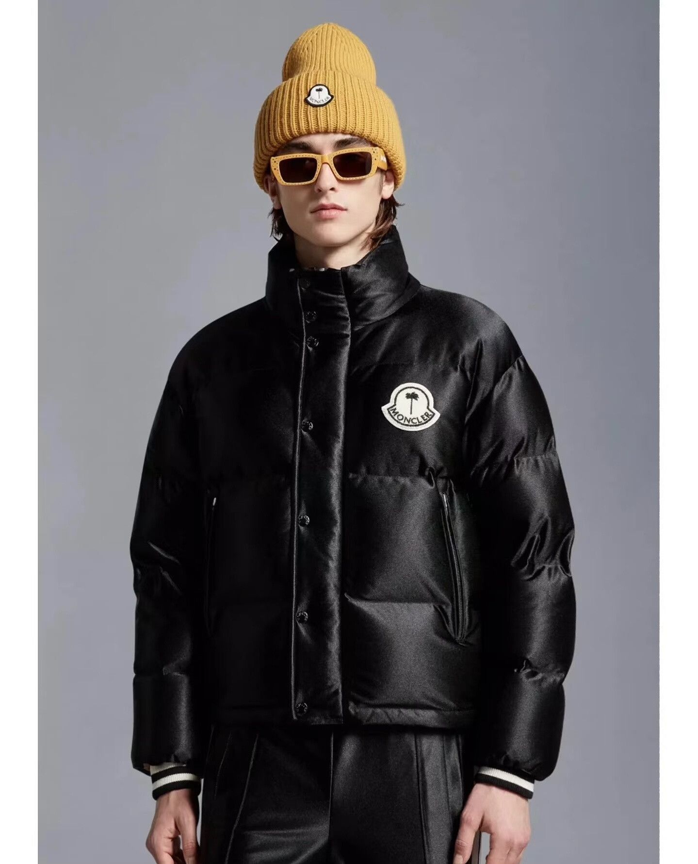 Moncler × Palm Angels Moncler x Palm Angels Black Puffer Jacket Size 0 Size US XS / EU 42 / 0 - 6 Thumbnail
