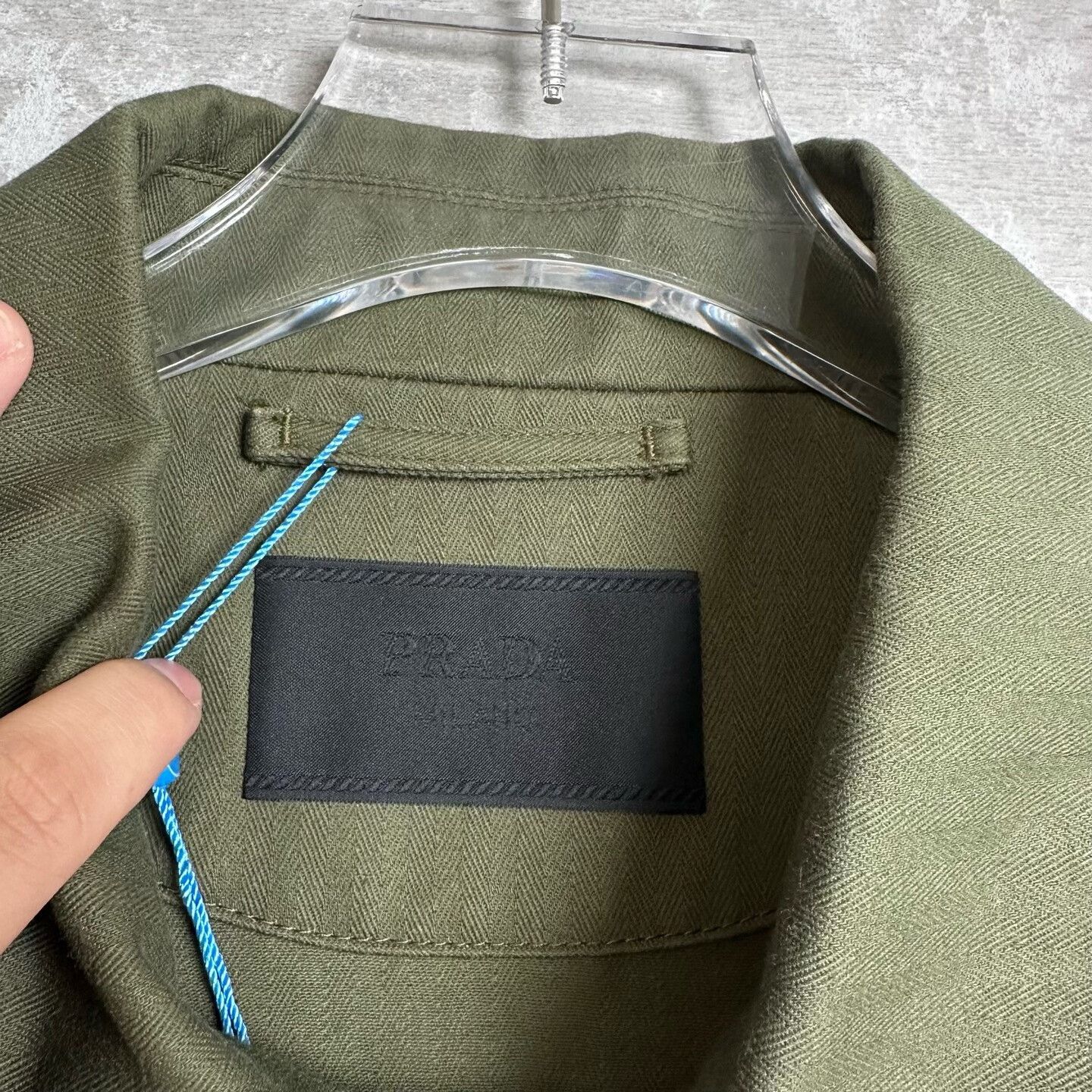 Prada Prada Green Utility Zip Jacket Size 52 Size US L / EU 52-54 / 3 - 3 Thumbnail