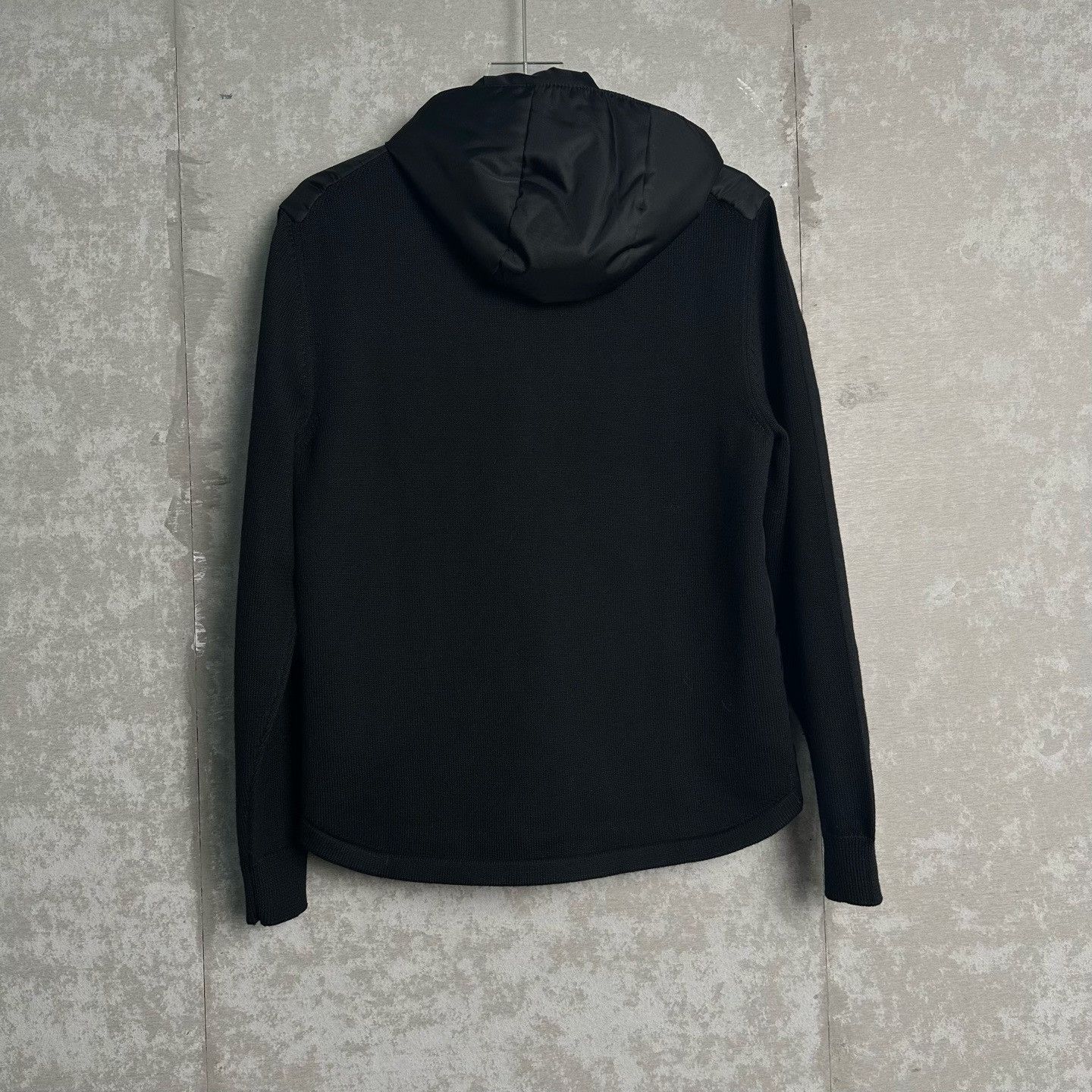 Prada Prada Black Nylon Hybrid Hooded Jacket IT 46 Size US S / EU 44-46 / 1 - 5 Thumbnail