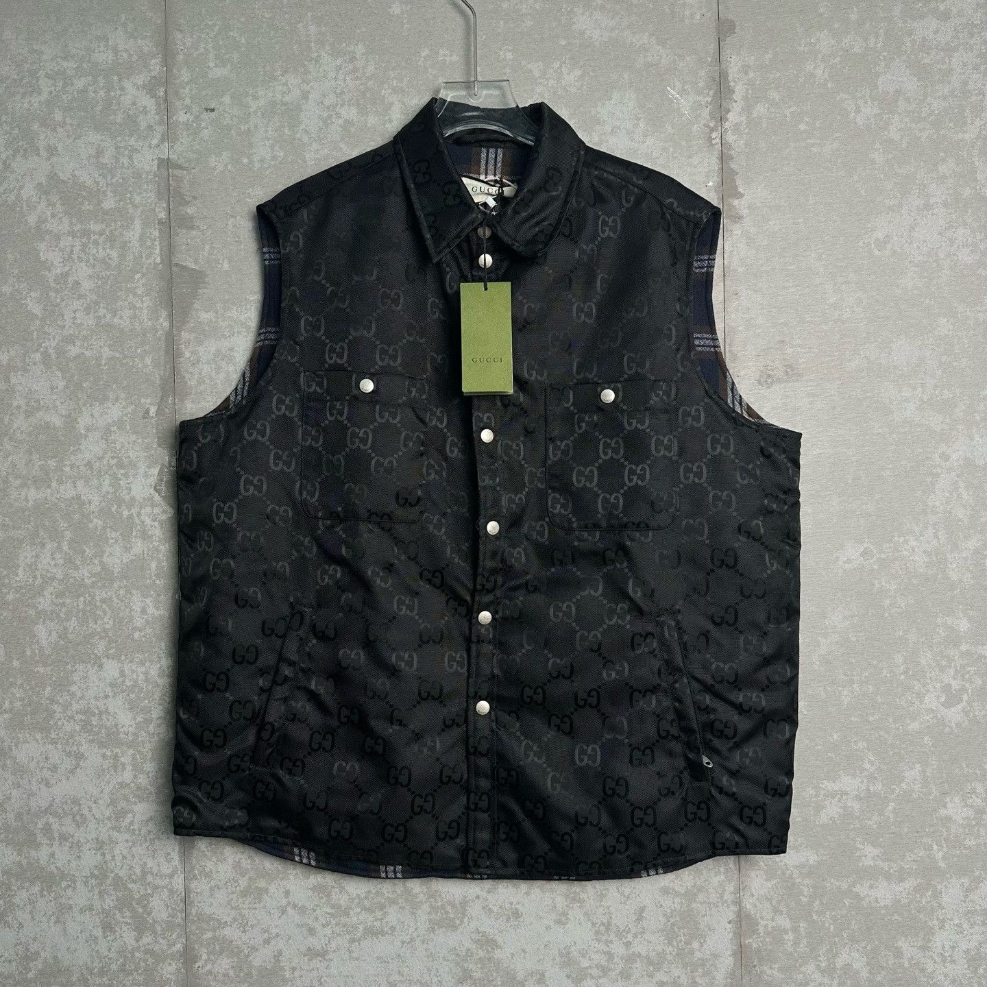 Gucci Gucci Monogram GG Jacquard Vest 48 Size US M / EU 48-50 / 2 - 2 Thumbnail