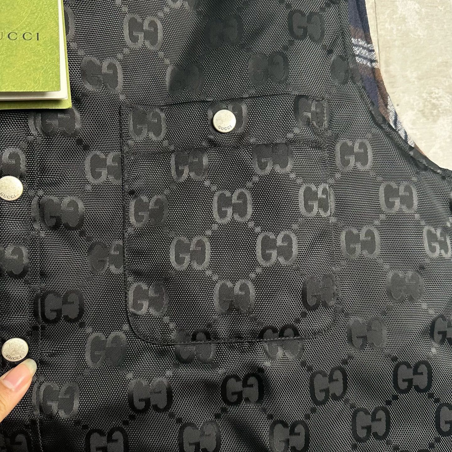 Gucci Gucci Monogram GG Jacquard Vest 48 Size US M / EU 48-50 / 2 - 3 Thumbnail