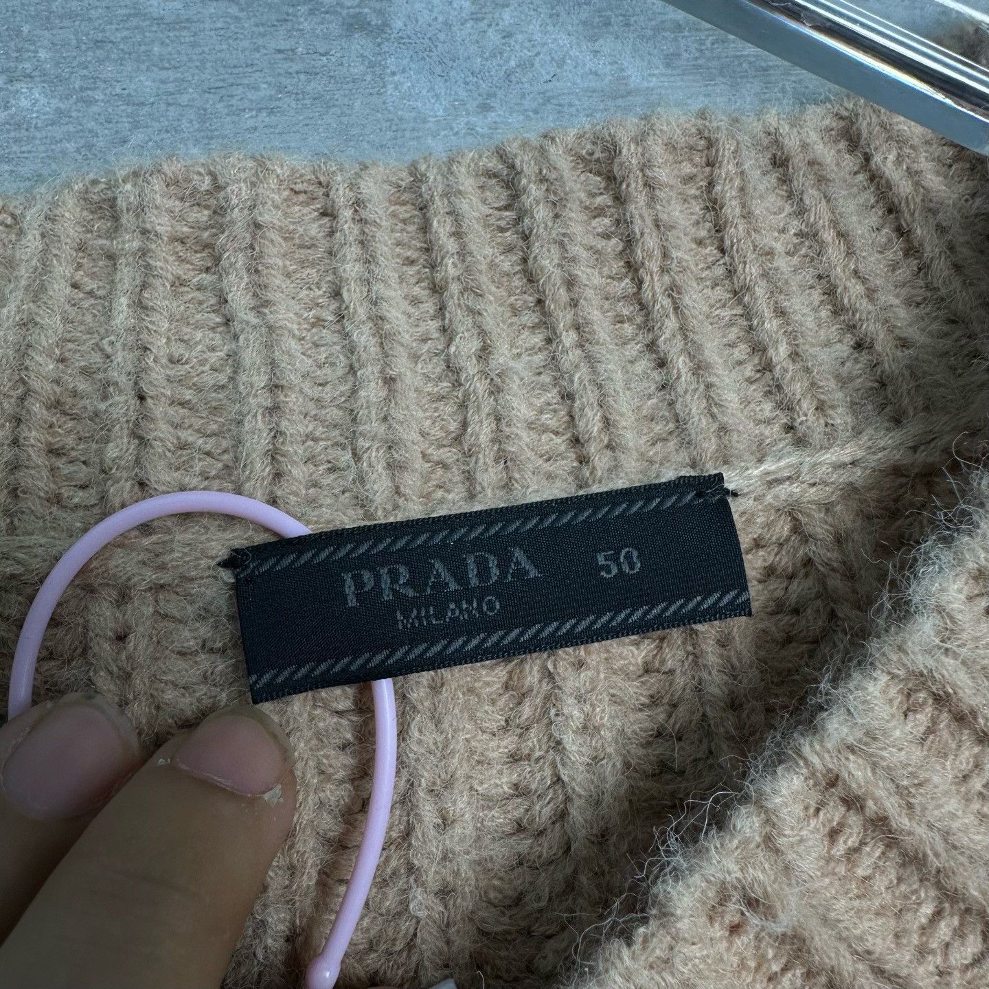 Prada Prada Logo Knit Cardigan Size 50 Size US M / EU 48-50 / 2 - 4 Thumbnail