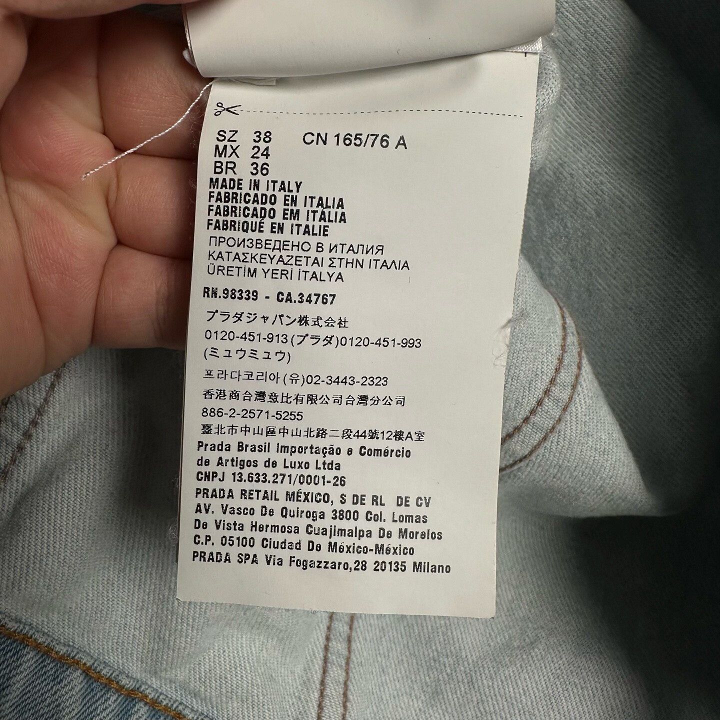 Miu Miu Miu Miu Logo Embroidered Denim Jacket Size 38 Size XS / US 0-2 / IT 36-38 - 6 Thumbnail