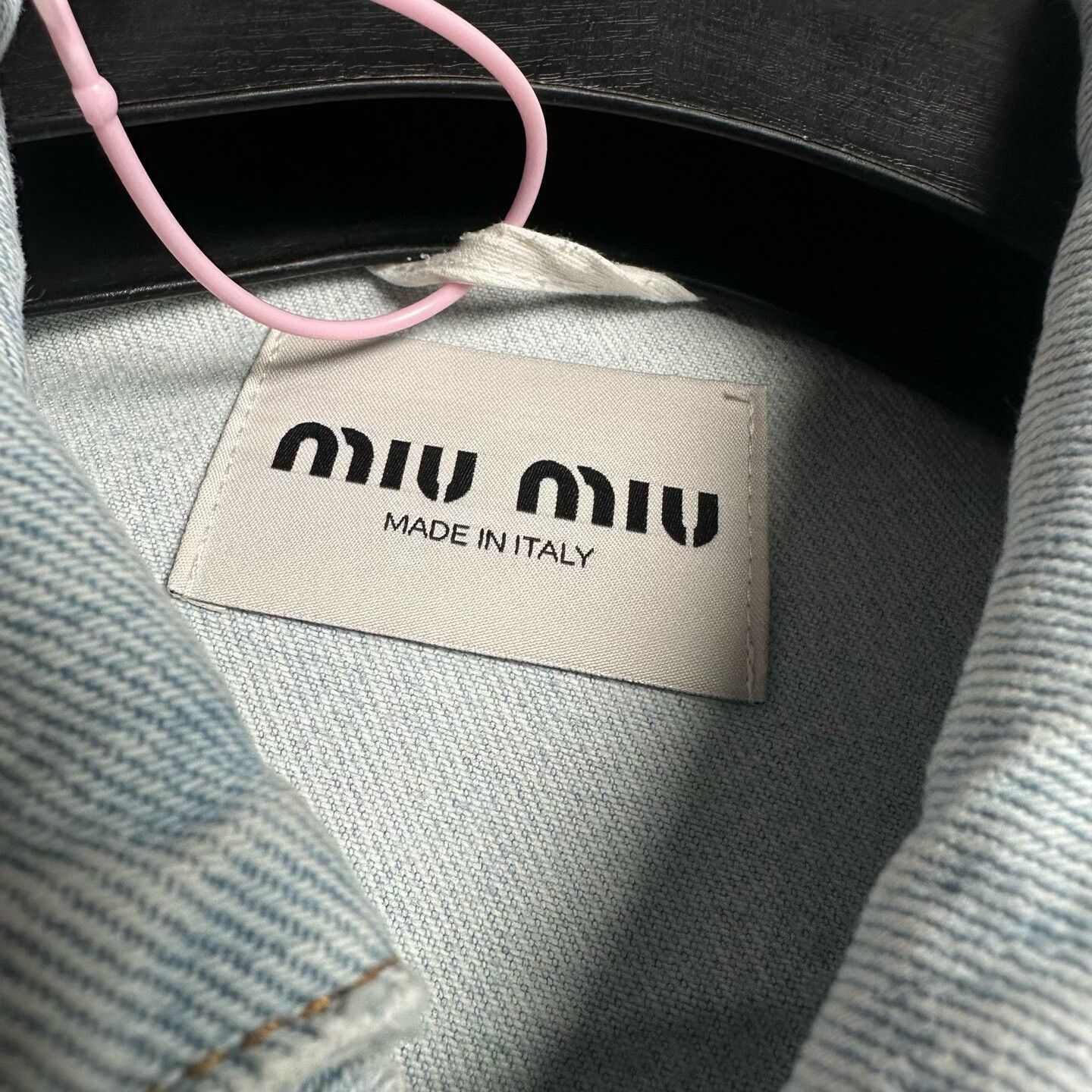 Miu Miu Miu Miu Logo Embroidered Denim Jacket Size 38 Size XS / US 0-2 / IT 36-38 - 3 Thumbnail