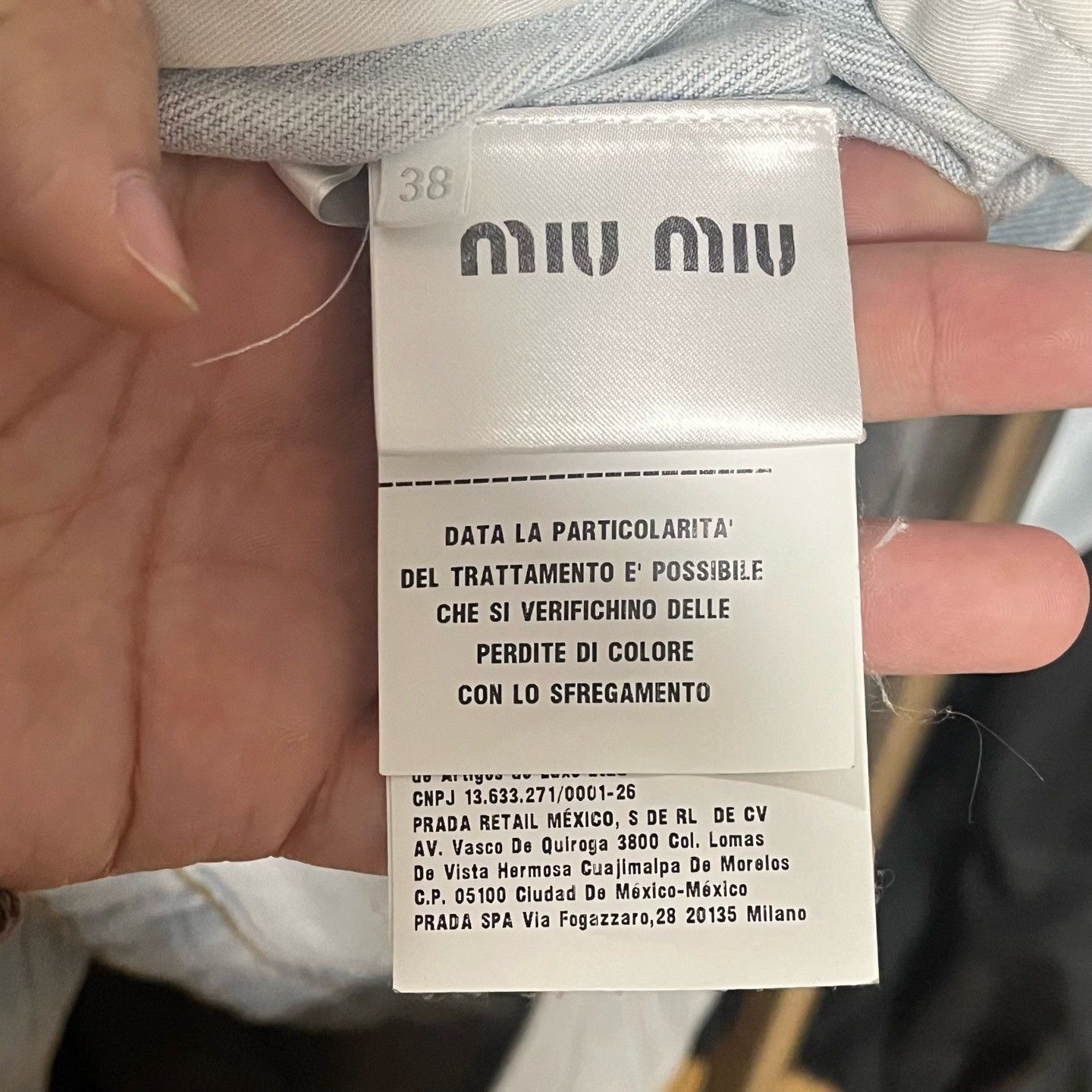 Miu Miu Miu Miu Logo Embroidered Denim Jacket Size 38 Size XS / US 0-2 / IT 36-38 - 4 Thumbnail