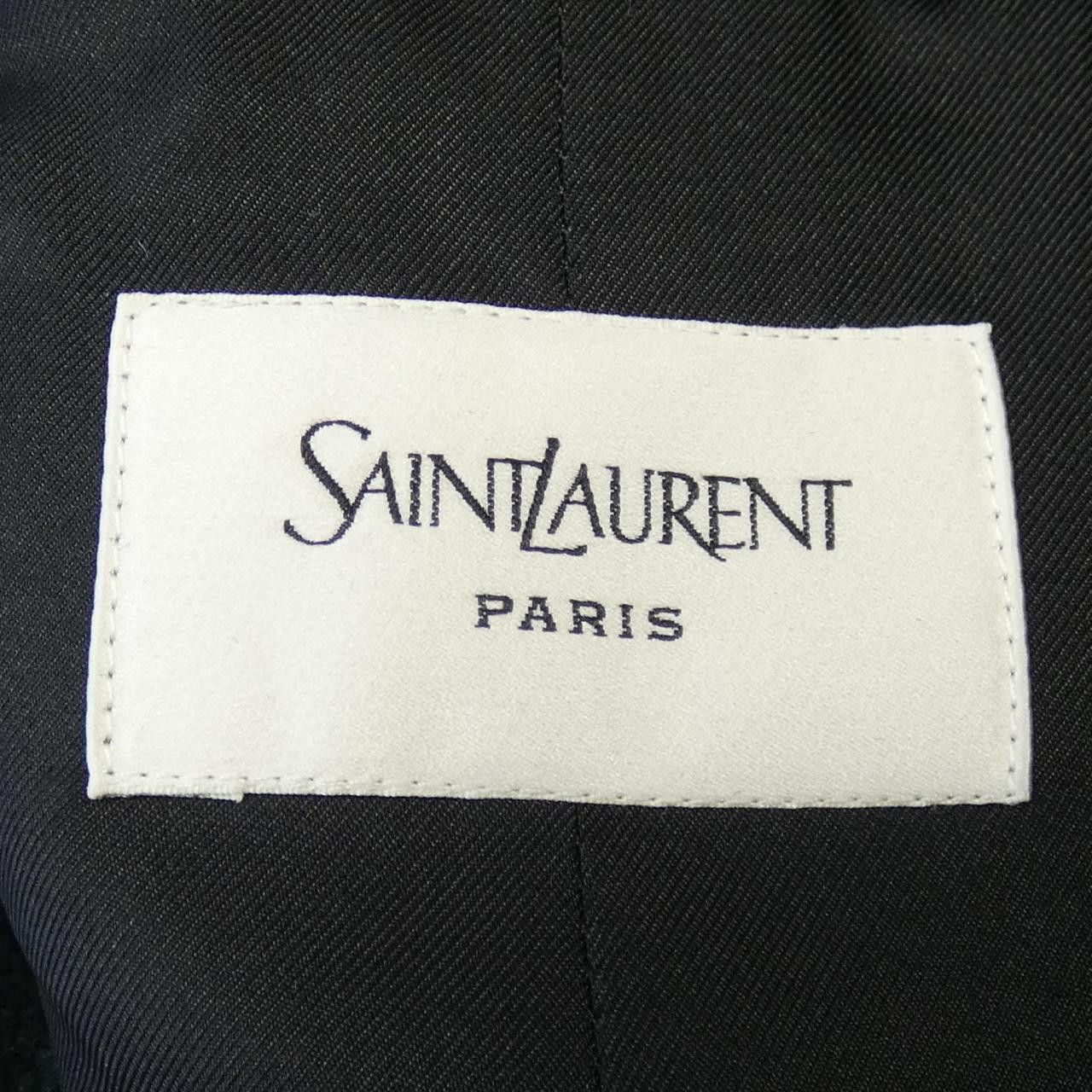 Yves Saint Laurent Yves Saint Laurent Saint Laurent Wool Jacket Textile Outerwear 837196Y1M46 DUTY FREE for USA Size ONE SIZE - 4 Thumbnail