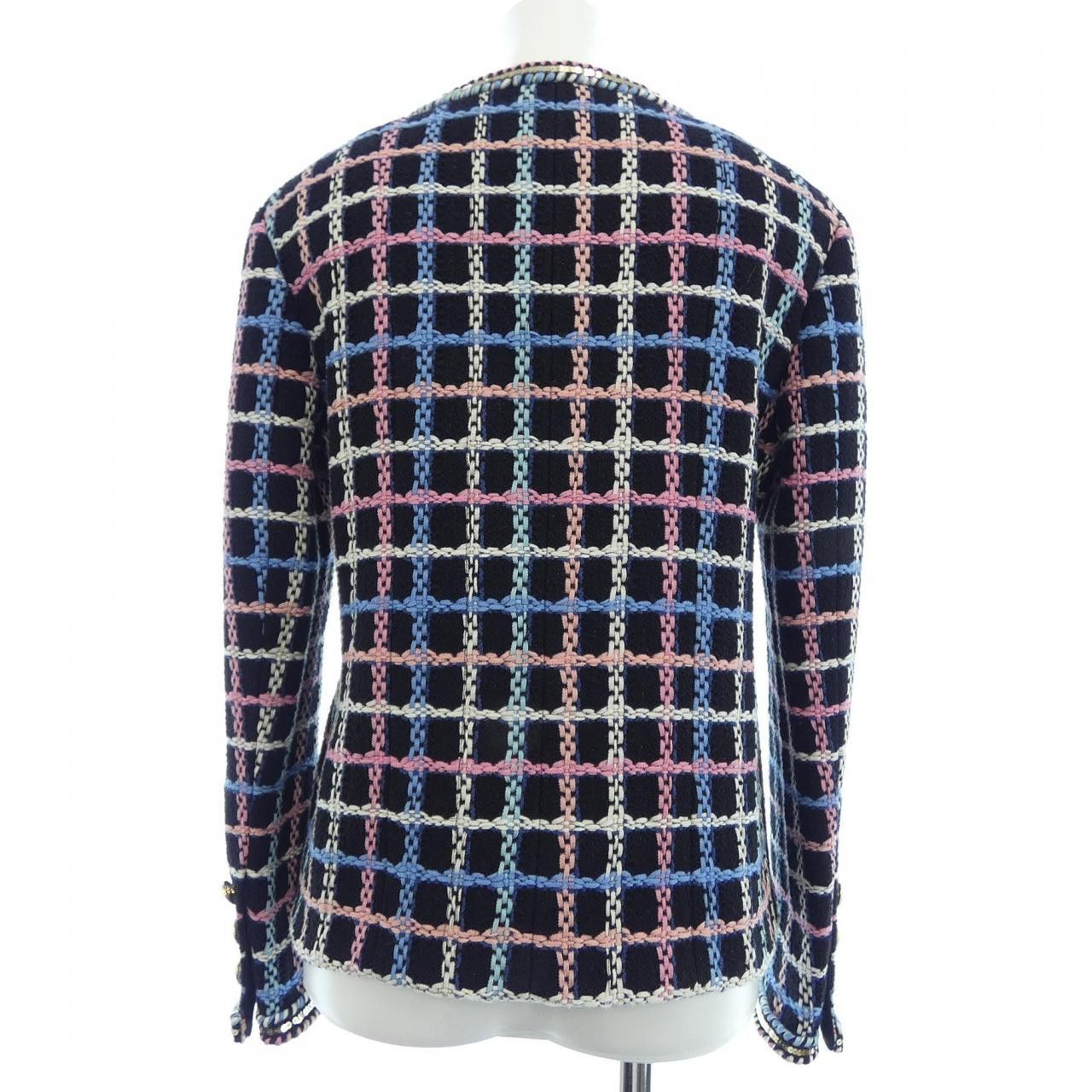 Chanel Chanel Chanel Collarless Jacket Textile Outerwear P72500V64261 DUTY FREE for USA Size ONE SIZE - 2 Thumbnail