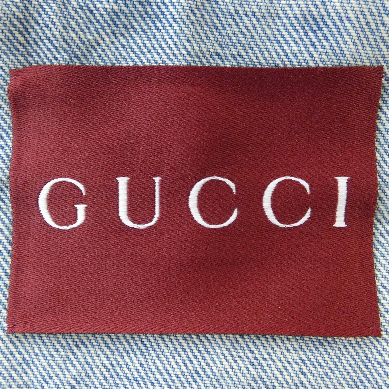 Gucci Gucci Gucci Denim Jacket Textile Outerwear 815625XDC6W DUTY FREE for USA Size ONE SIZE - 4 Thumbnail