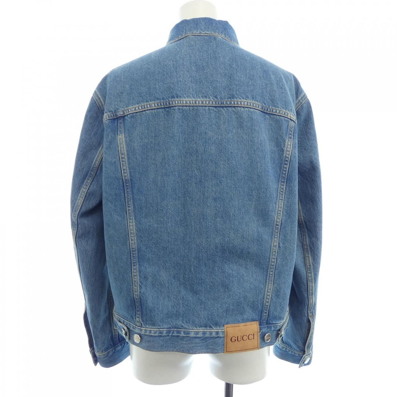 Gucci Gucci Gucci Denim Jacket Textile Outerwear 815625XDC6W DUTY FREE for USA Size ONE SIZE - 2 Thumbnail