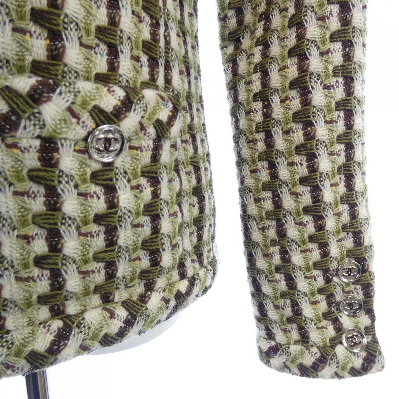 Chanel Chanel Chanel Collarless Jacket Textile Outerwear P75217V66707 DUTY FREE for USA Size ONE SIZE - 7 Thumbnail