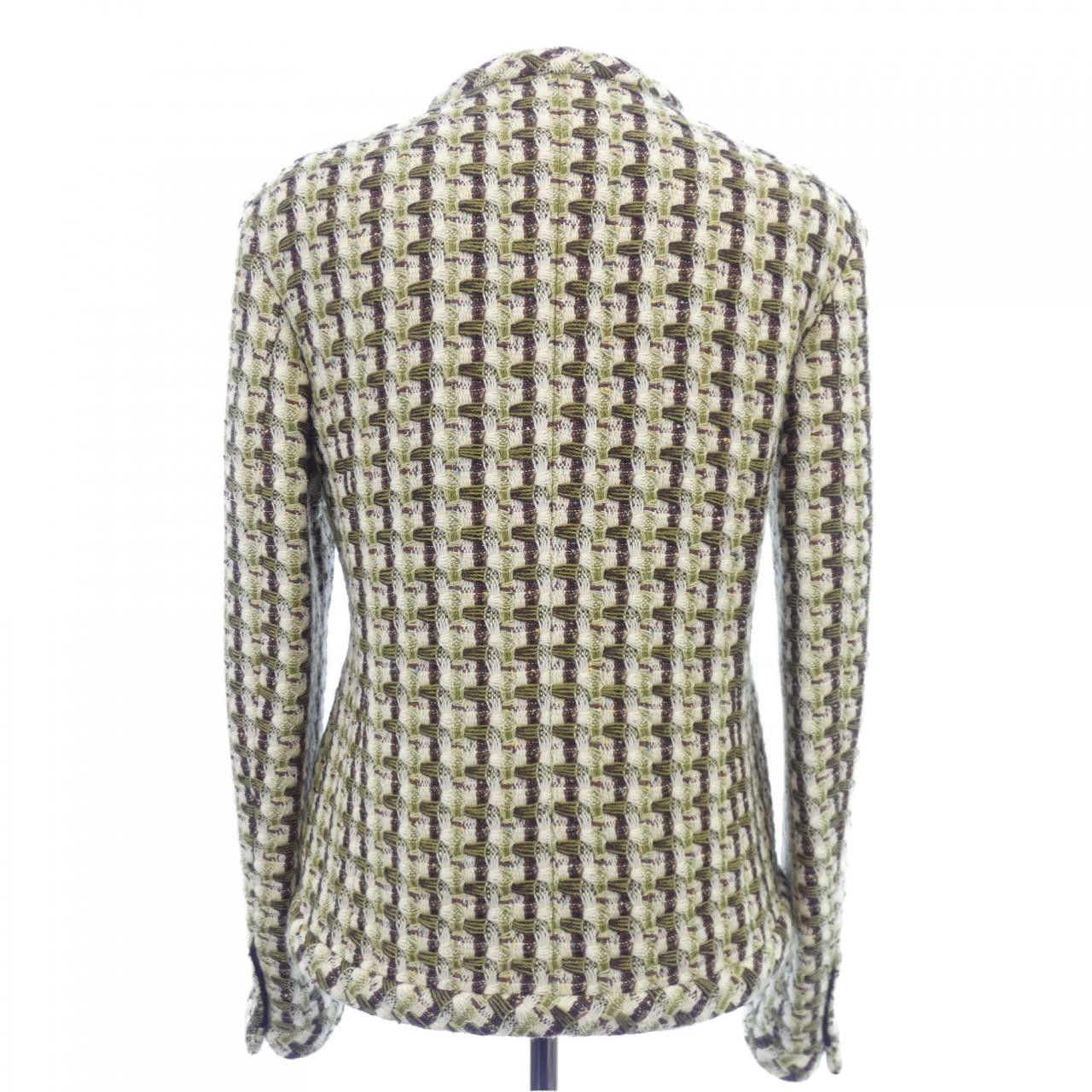 Chanel Chanel Chanel Collarless Jacket Textile Outerwear P75217V66707 DUTY FREE for USA Size ONE SIZE - 2 Thumbnail
