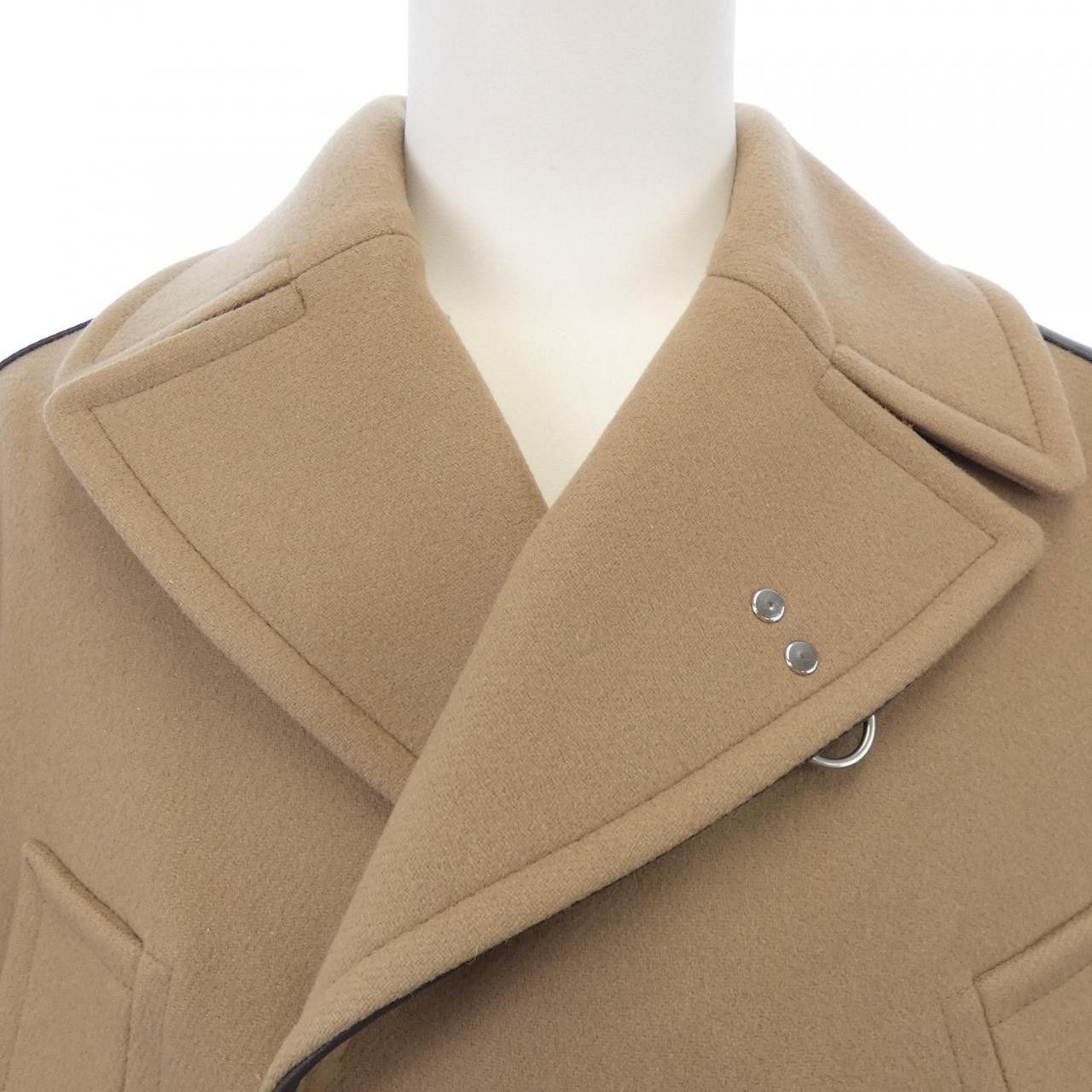 Hermes Hermes Hermes Wool Coat Textile Outerwear DUTY FREE for USA Size ONE SIZE - 5 Thumbnail
