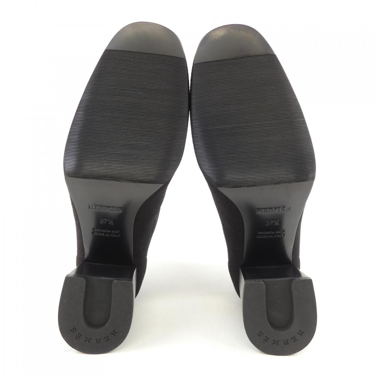 Hermes Hermes Hermès JENNA Knit Calfskin Boots Textile Shoes DUTY FREE for USA Size ONE SIZE - 4 Thumbnail