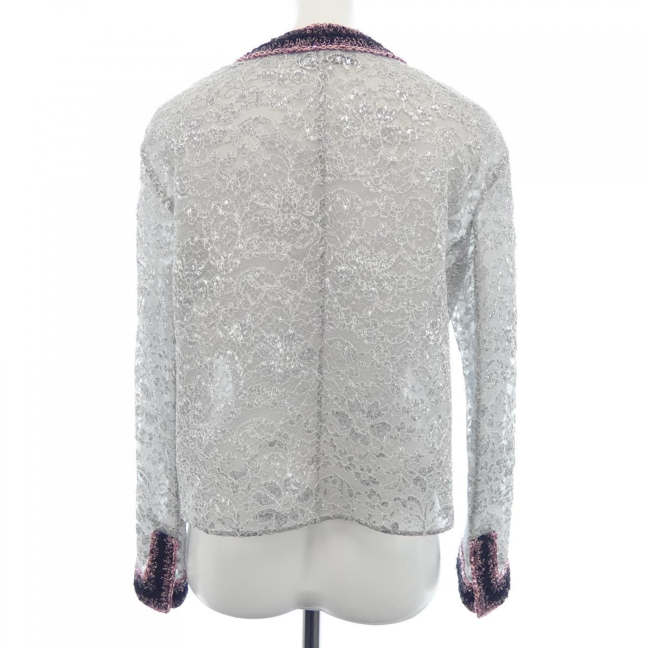 Chanel Chanel Chanel Collarless Jacket Jacket Textile Outerwear P74439V65983 DUTY FREE for USA Size ONE SIZE - 2 Thumbnail