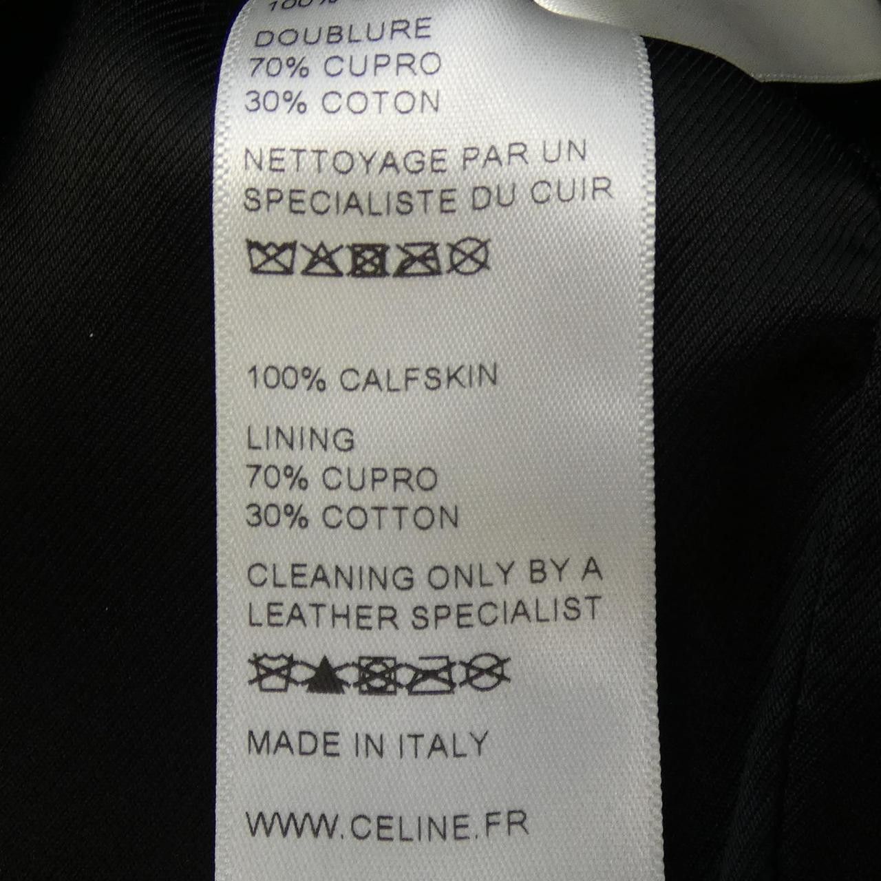 Celine Celine Celine Classic Biker Jacket Calfskin Jacket Leather Outerwear 2E158599E DUTY FREE for USA Size ONE SIZE - 3 Thumbnail