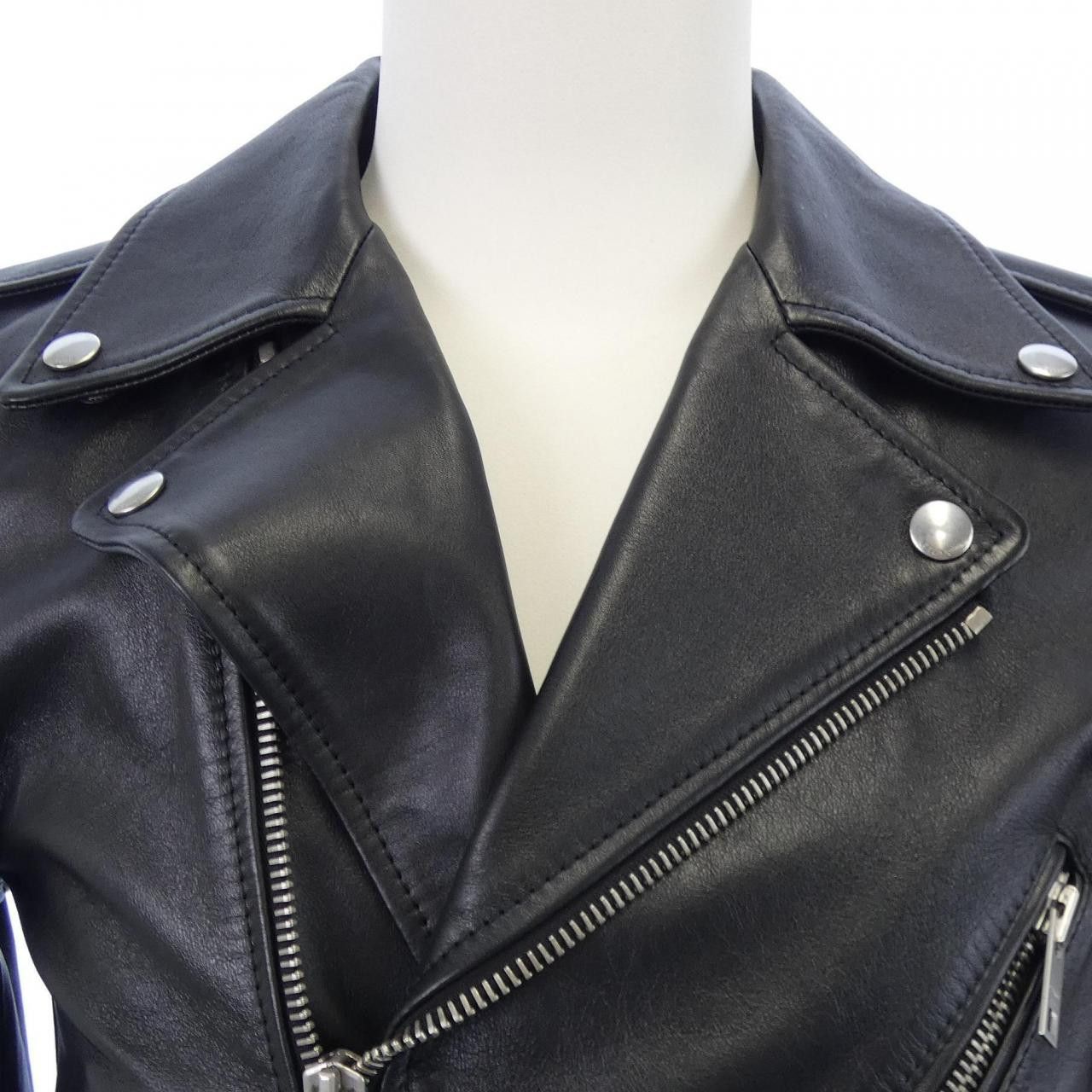 Celine Celine Celine Classic Biker Jacket Calfskin Jacket Leather Outerwear 2E158599E DUTY FREE for USA Size ONE SIZE - 5 Thumbnail