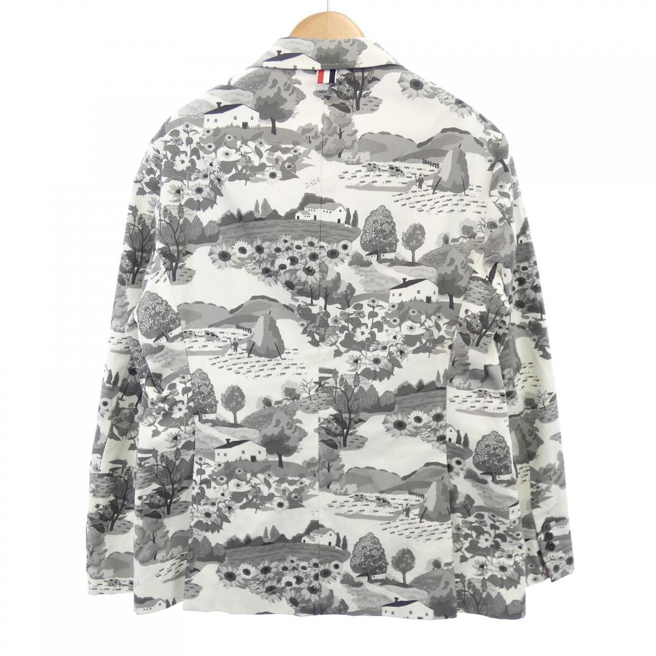 Thom Browne Thom Browne Thom Browne Jacket Textile Outerwear MJU426A-F0228 DUTY FREE for USA Size ONE SIZE - 2 Thumbnail