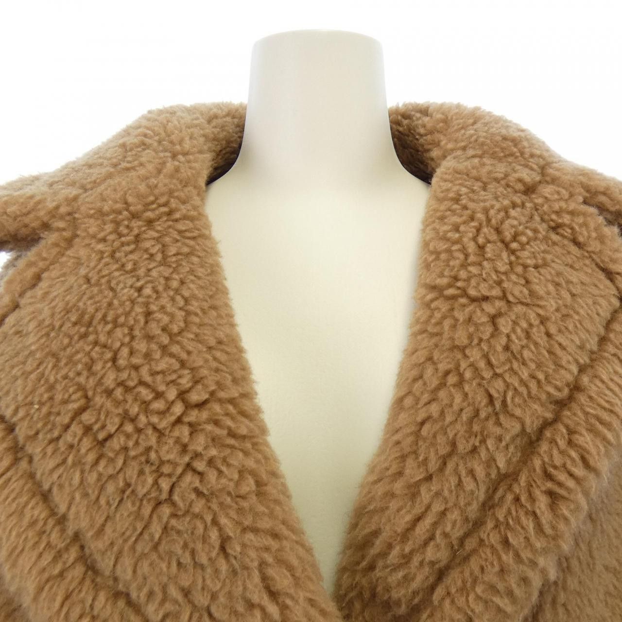 Max Mara Max Mara Max Mara TEDDY Camel Silk Coat Fur Outerwear DUTY FREE for USA Size ONE SIZE - 5 Thumbnail