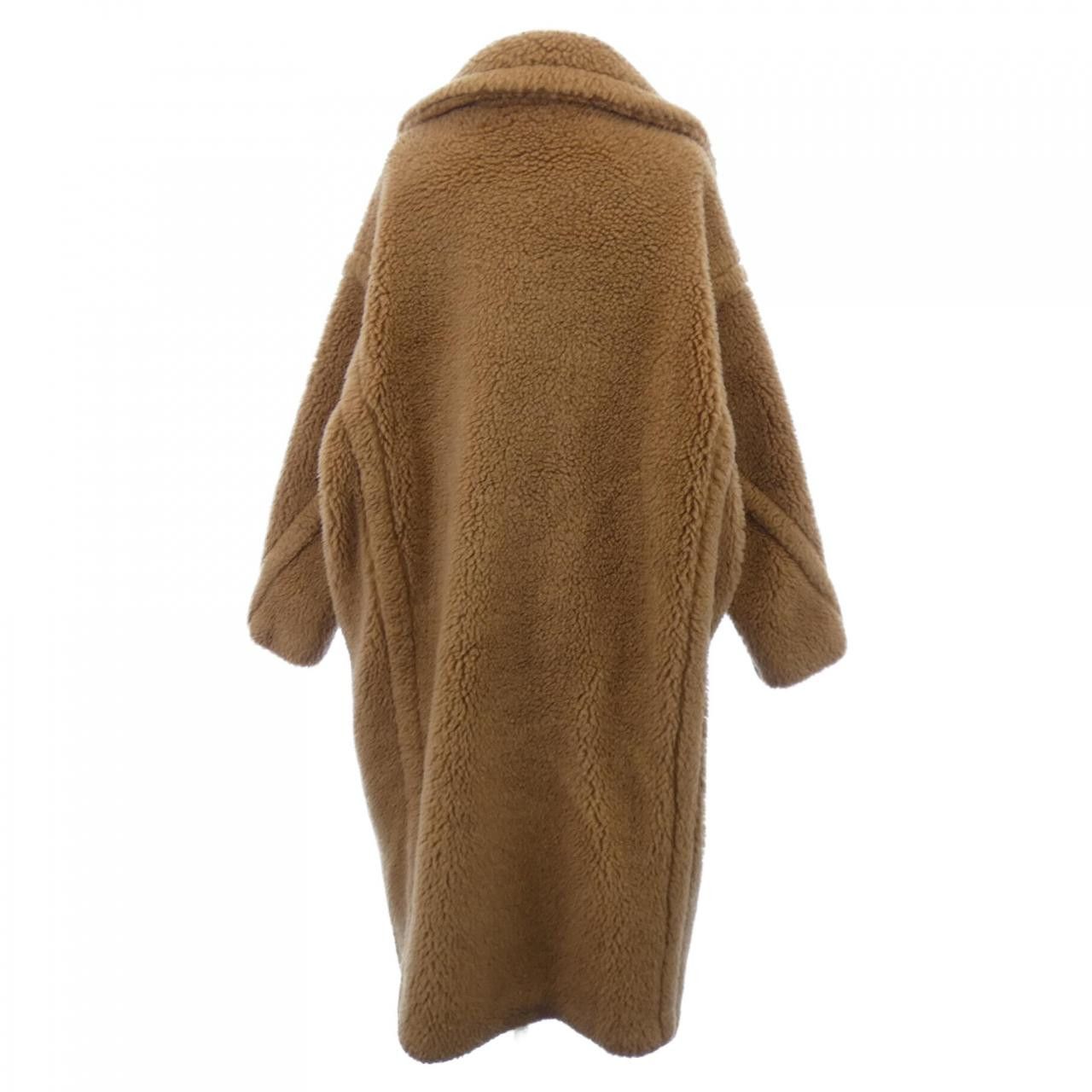 Max Mara Max Mara Max Mara TEDDY Camel Silk Coat Fur Outerwear DUTY FREE for USA Size ONE SIZE - 2 Thumbnail