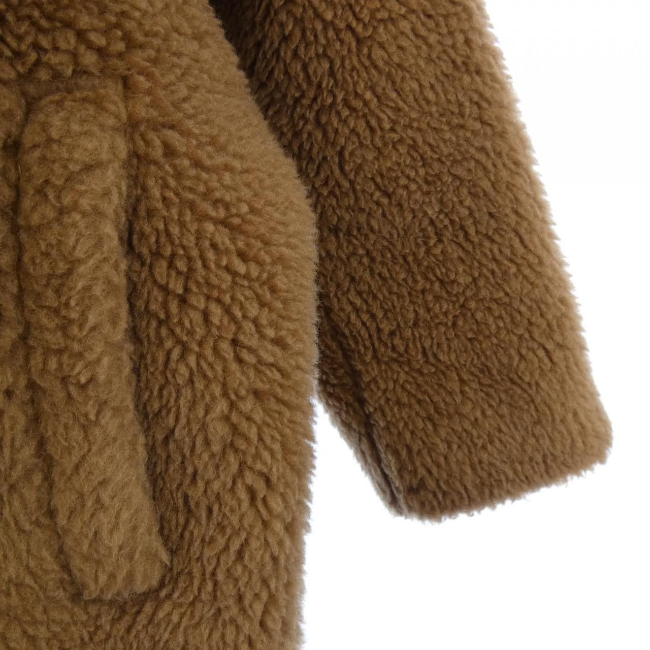 Max Mara Max Mara Max Mara TEDDY Camel Silk Coat Fur Outerwear DUTY FREE for USA Size ONE SIZE - 6 Thumbnail