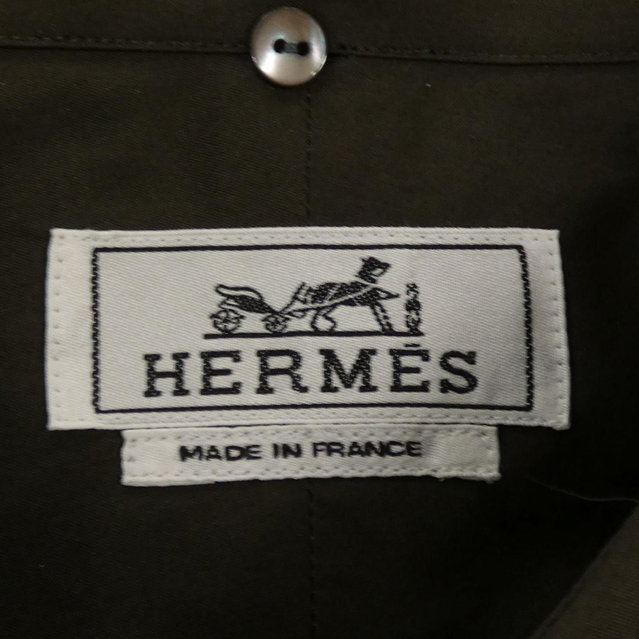 Hermes Hermes Hermes Shirt Cotton Shirt39 Textile Dress Shirt DUTY FREE for USA Size ONE SIZE - 4 Thumbnail