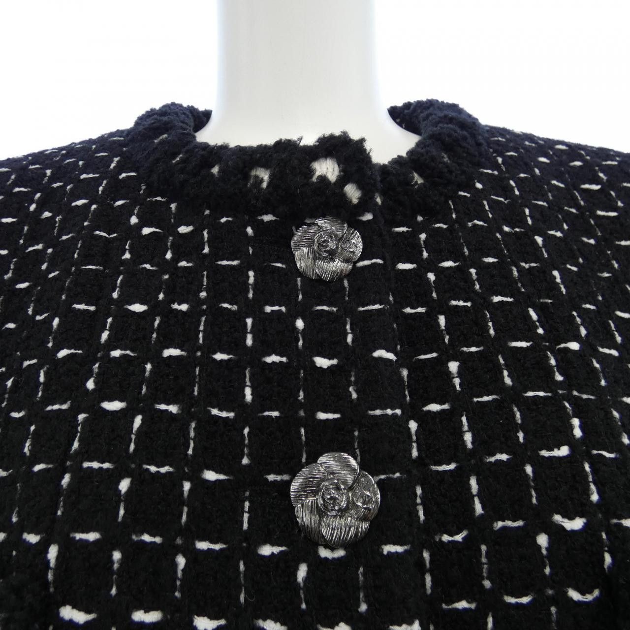 Chanel Chanel Chanel Collarless Jacket Textile Outerwear P75819V67489 DUTY FREE for USA Size ONE SIZE - 6 Thumbnail
