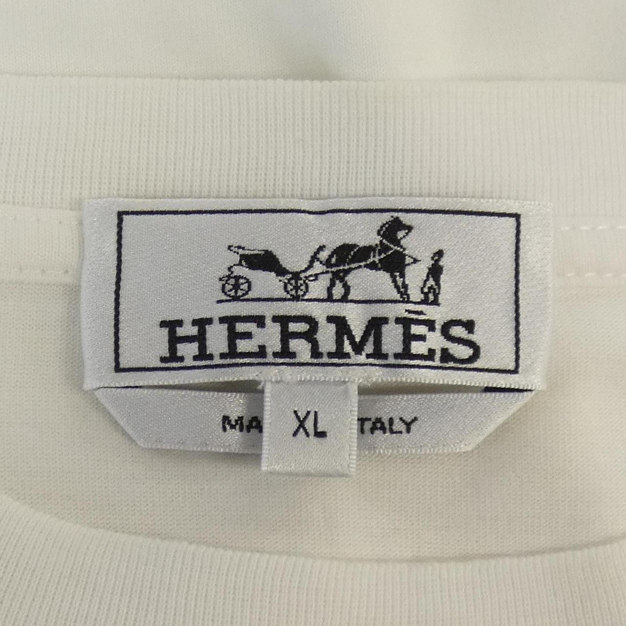 Hermes Hermes Hermes Cotton T Shirt XL Textile T-Shirts DUTY FREE for USA Size ONE SIZE - 4 Thumbnail