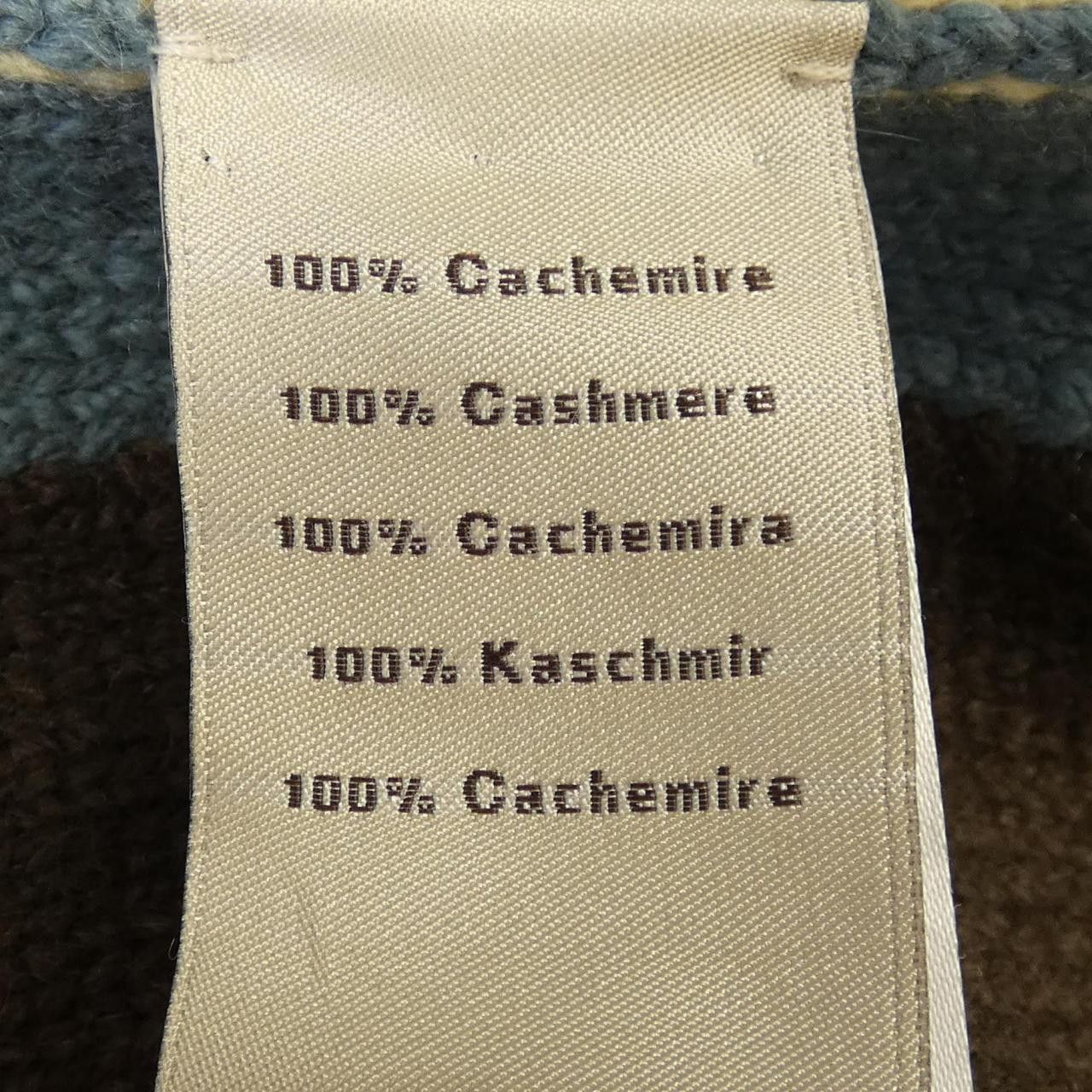 Hermes Hermes Hermes Geometrie Variable Cashmere Knit Textile Tops DUTY FREE for USA Size ONE SIZE - 3 Thumbnail