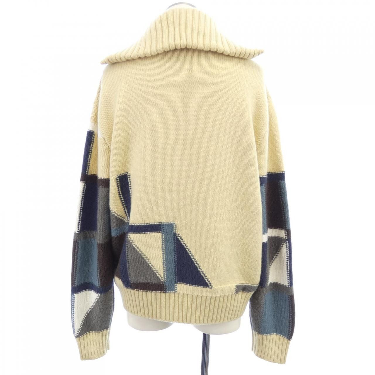Hermes Hermes Hermes Geometrie Variable Cashmere Knit Textile Tops DUTY FREE for USA Size ONE SIZE - 2 Thumbnail