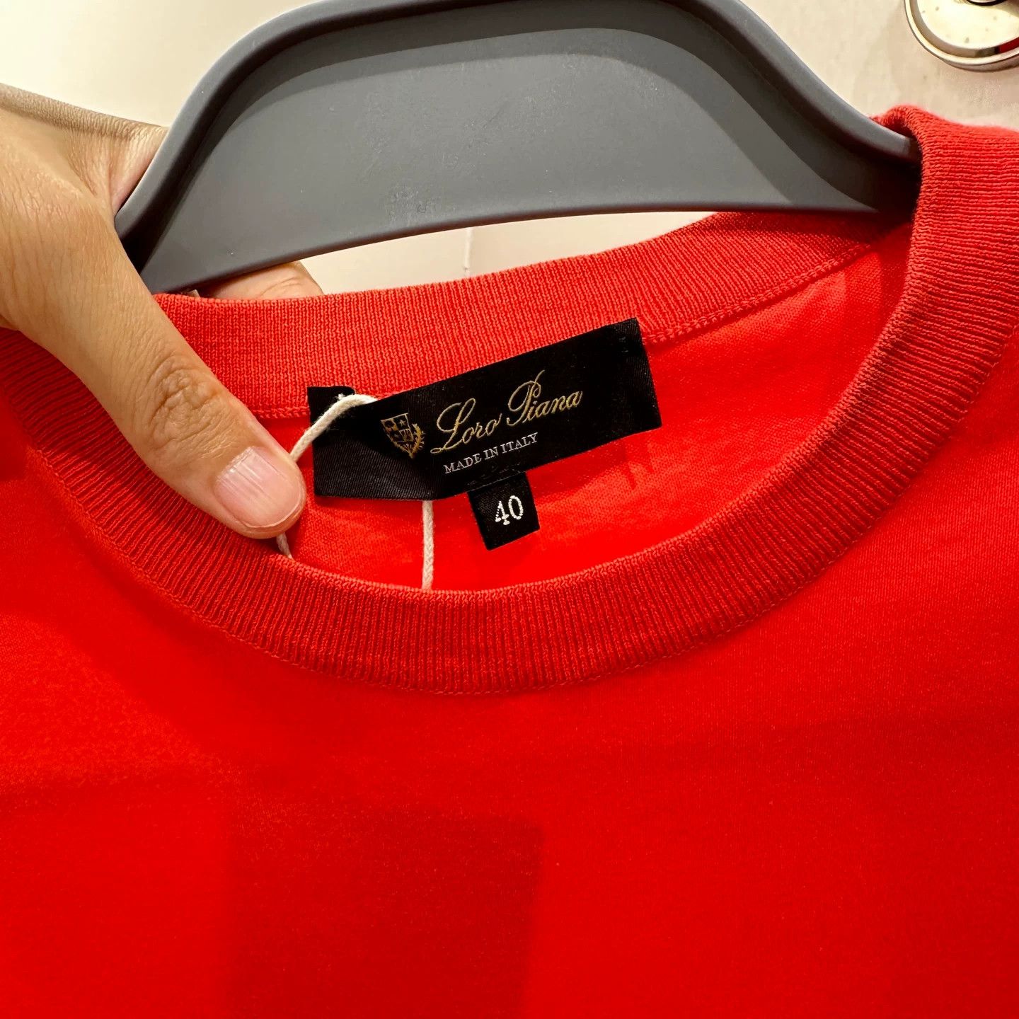 Loro Piana Loro Piana Red T-Shirt it_40 Women Size S / US 4 / IT 40 - 4 Thumbnail