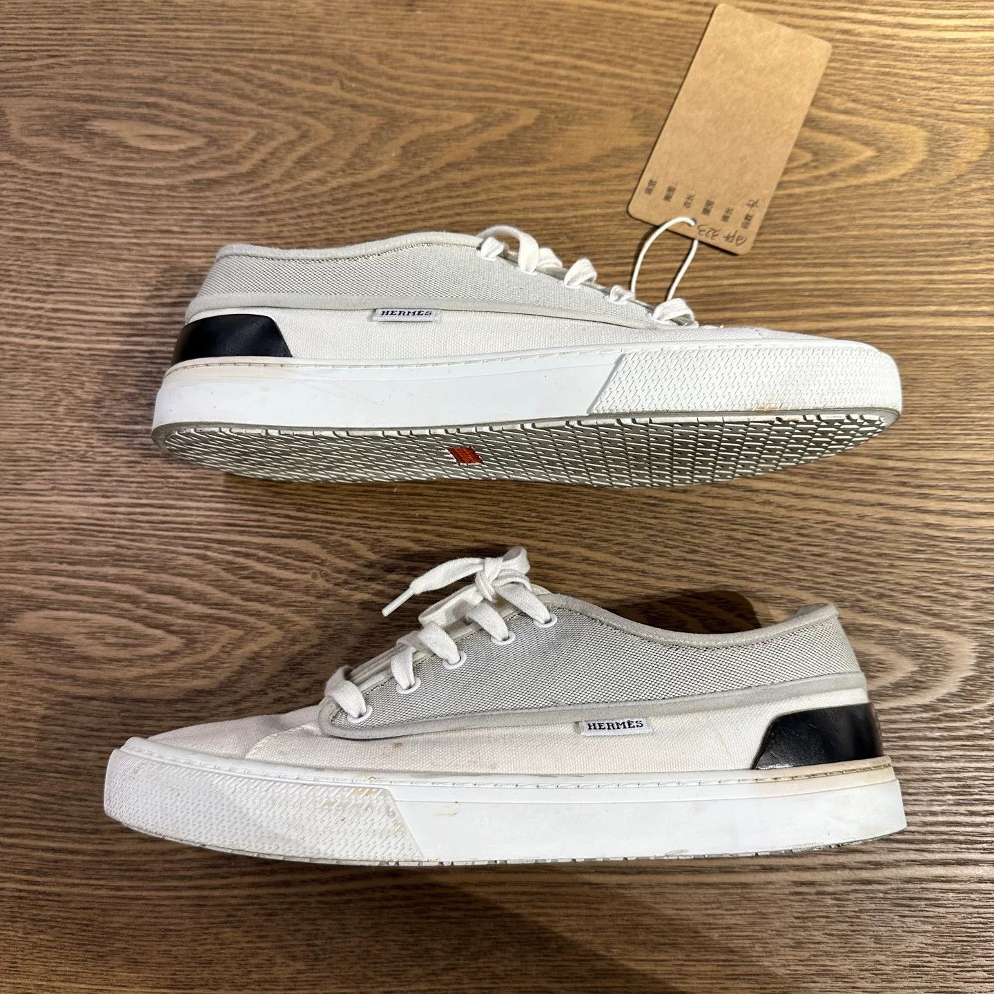 Hermes Hermes Canvas Lowtop Sneakers 9 Men Size US 9 / EU 42 - 3 Thumbnail